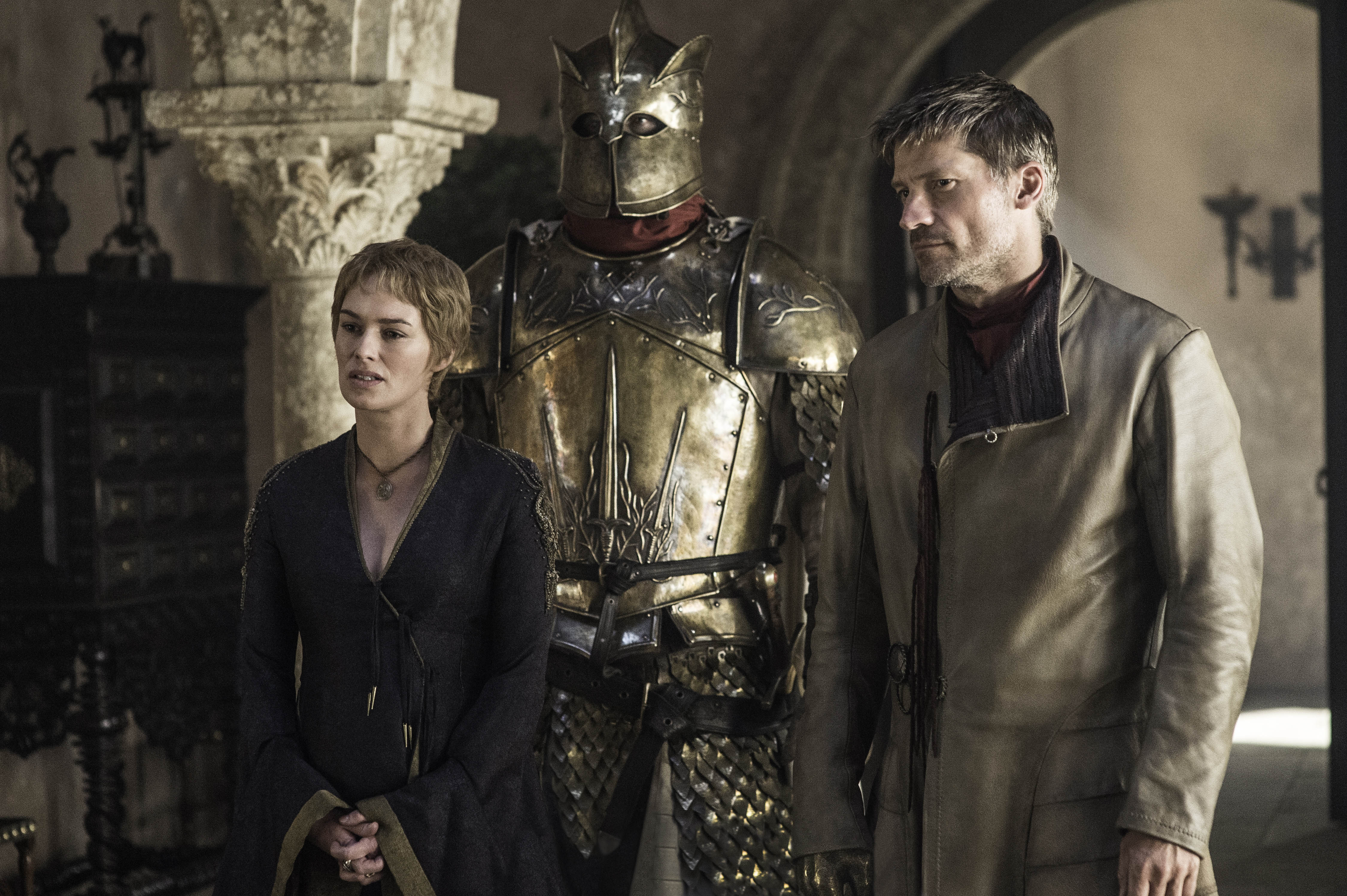 Cersei Lannister, Jaime Lannister, and Kingsguard from Game of Thrones HD Wallpaper