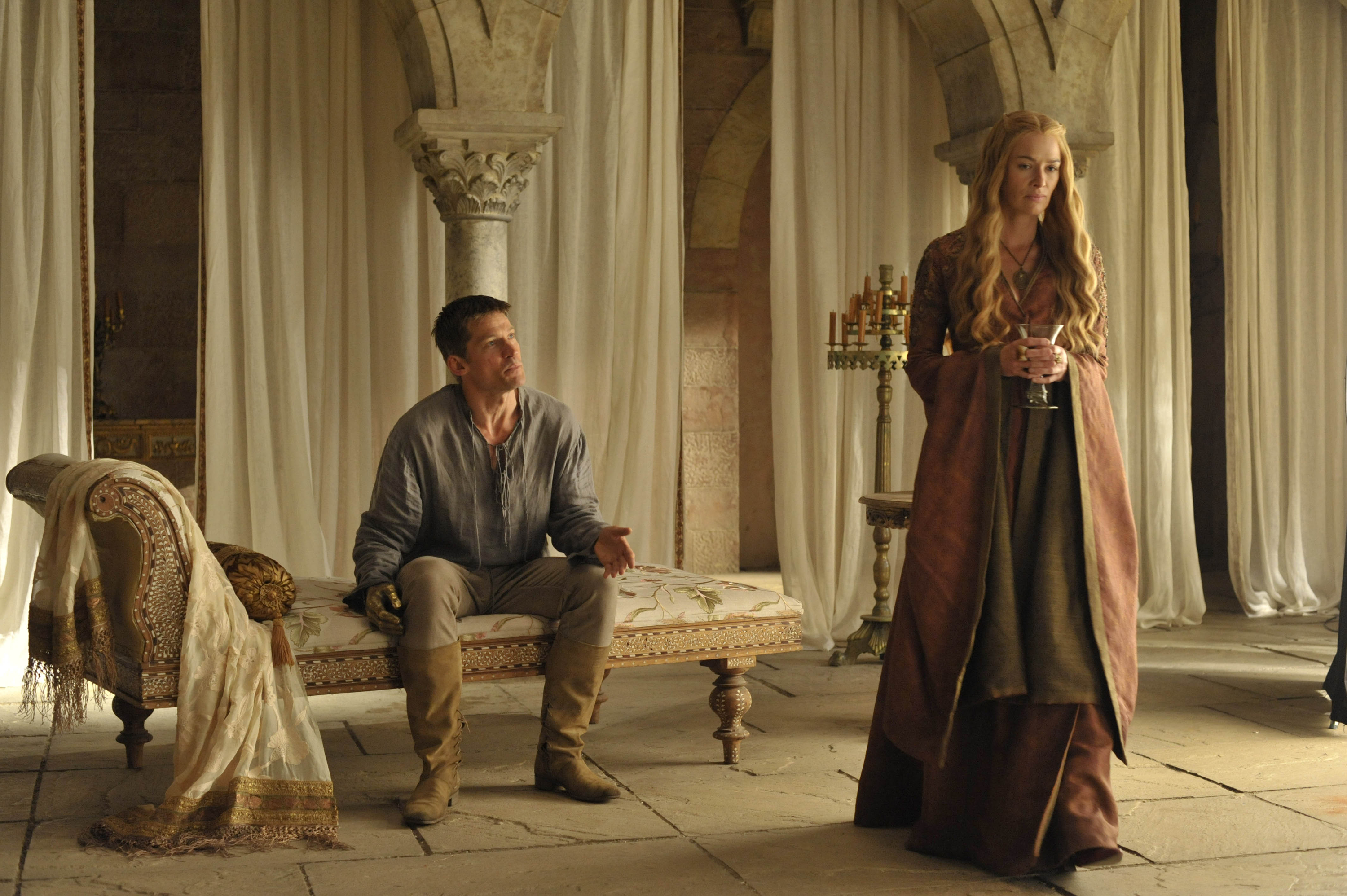Jaime Lannister and Cersei Lannister from Game of Thrones HD Wallpaper