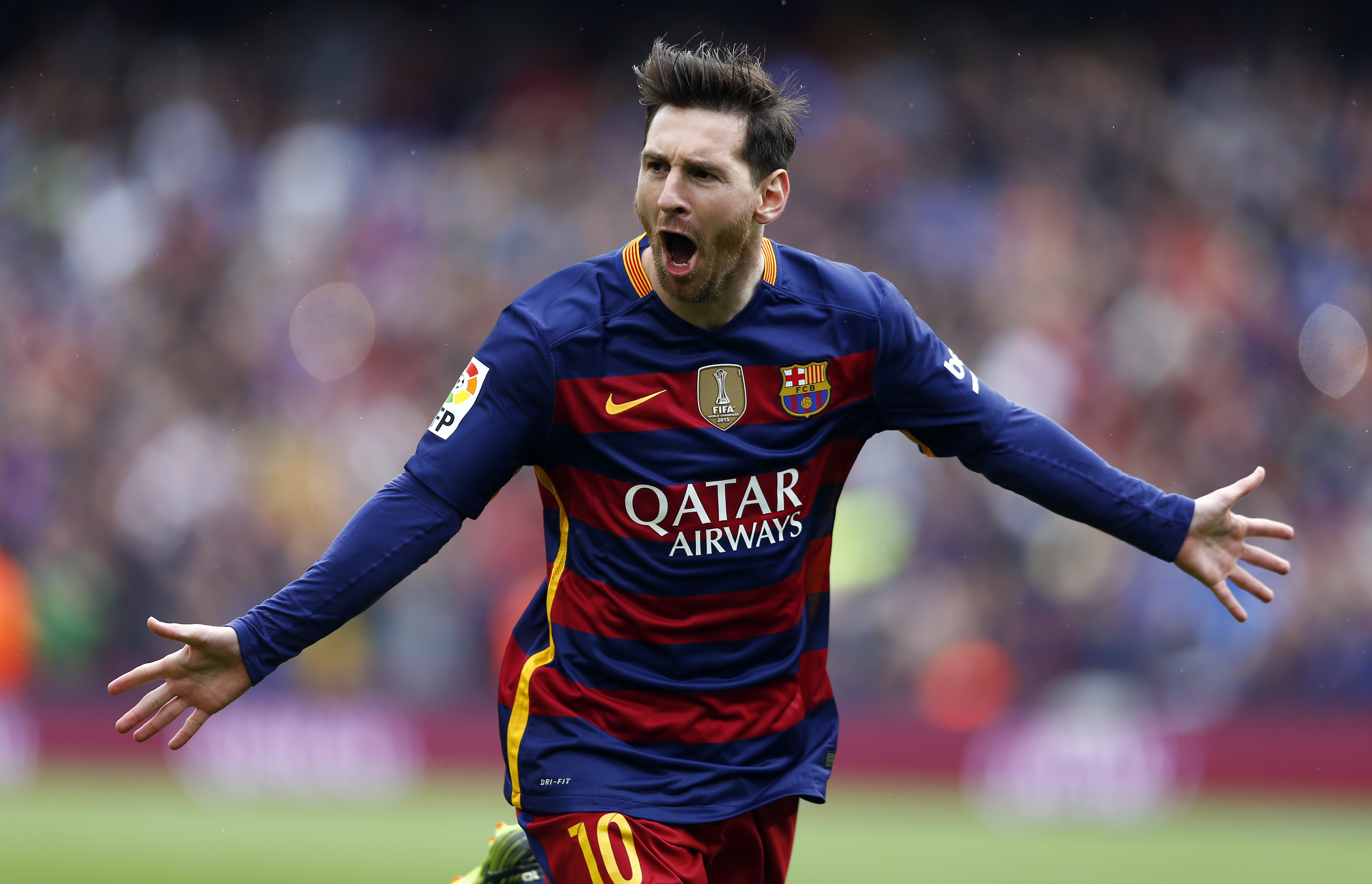 Lionel Messi from FC Barcelona HD Wallpaper