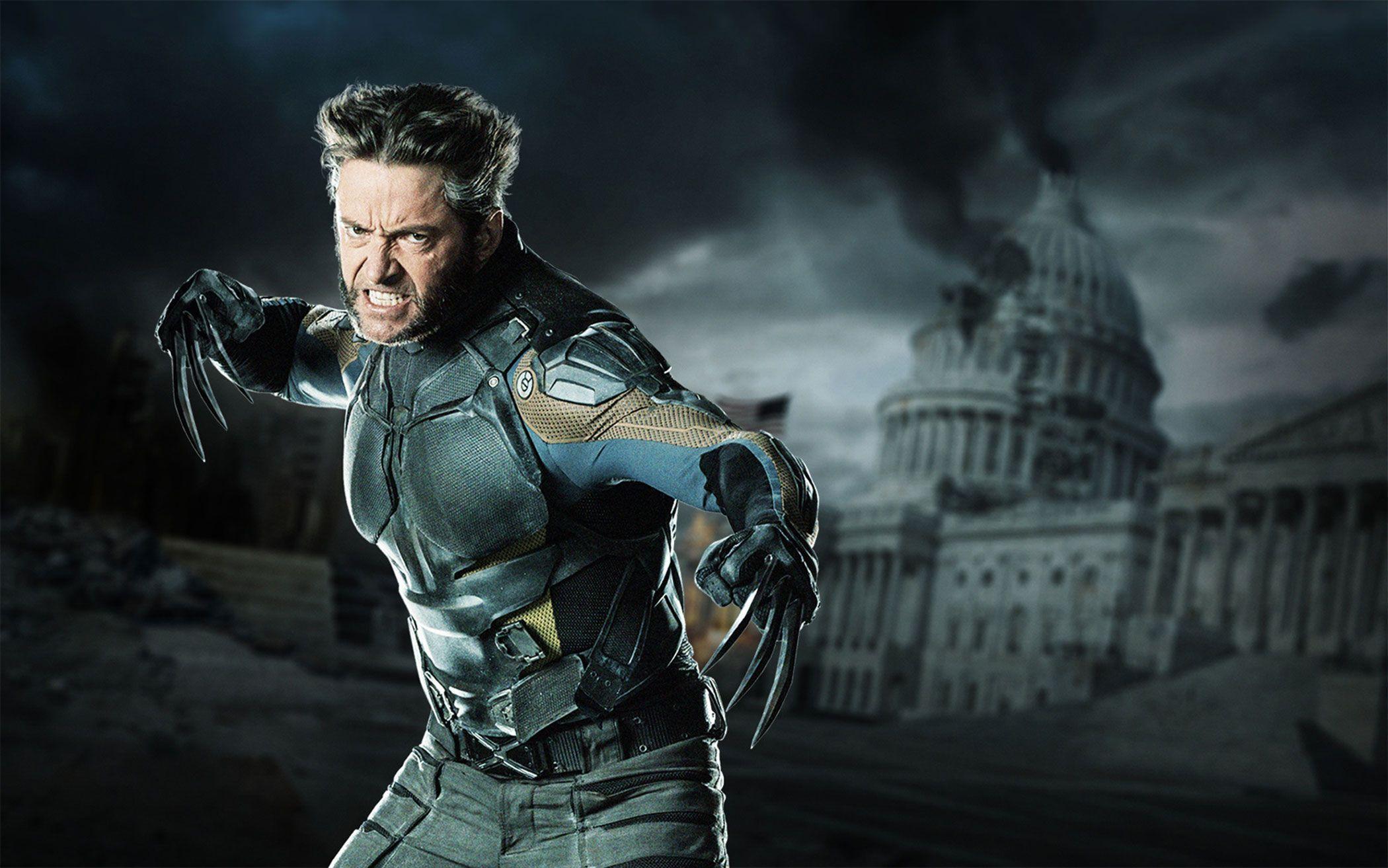 Wolverine from X-Men in front of the Capitol Building HD Wallpaper