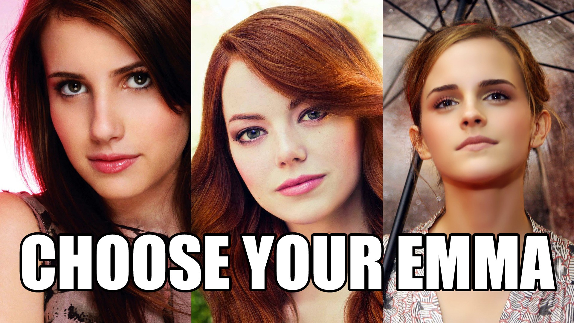 Choose Your Emma: Emma Roberts, Emma Stone, Emma Watson HD Wallpaper