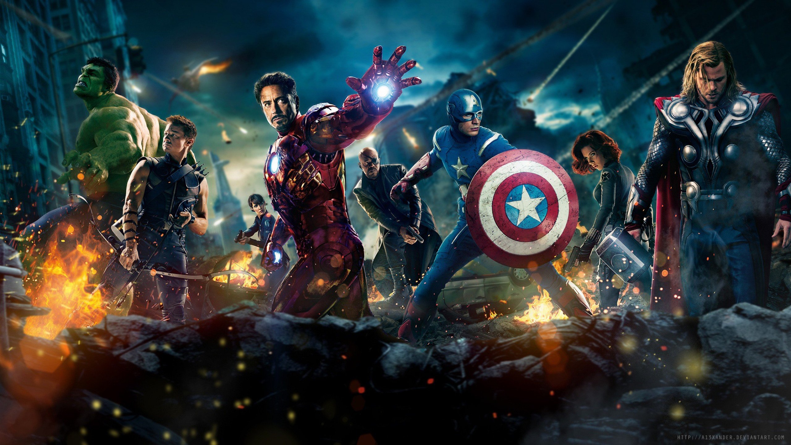 The Avengers from Marvel Comics HD Wallpaper