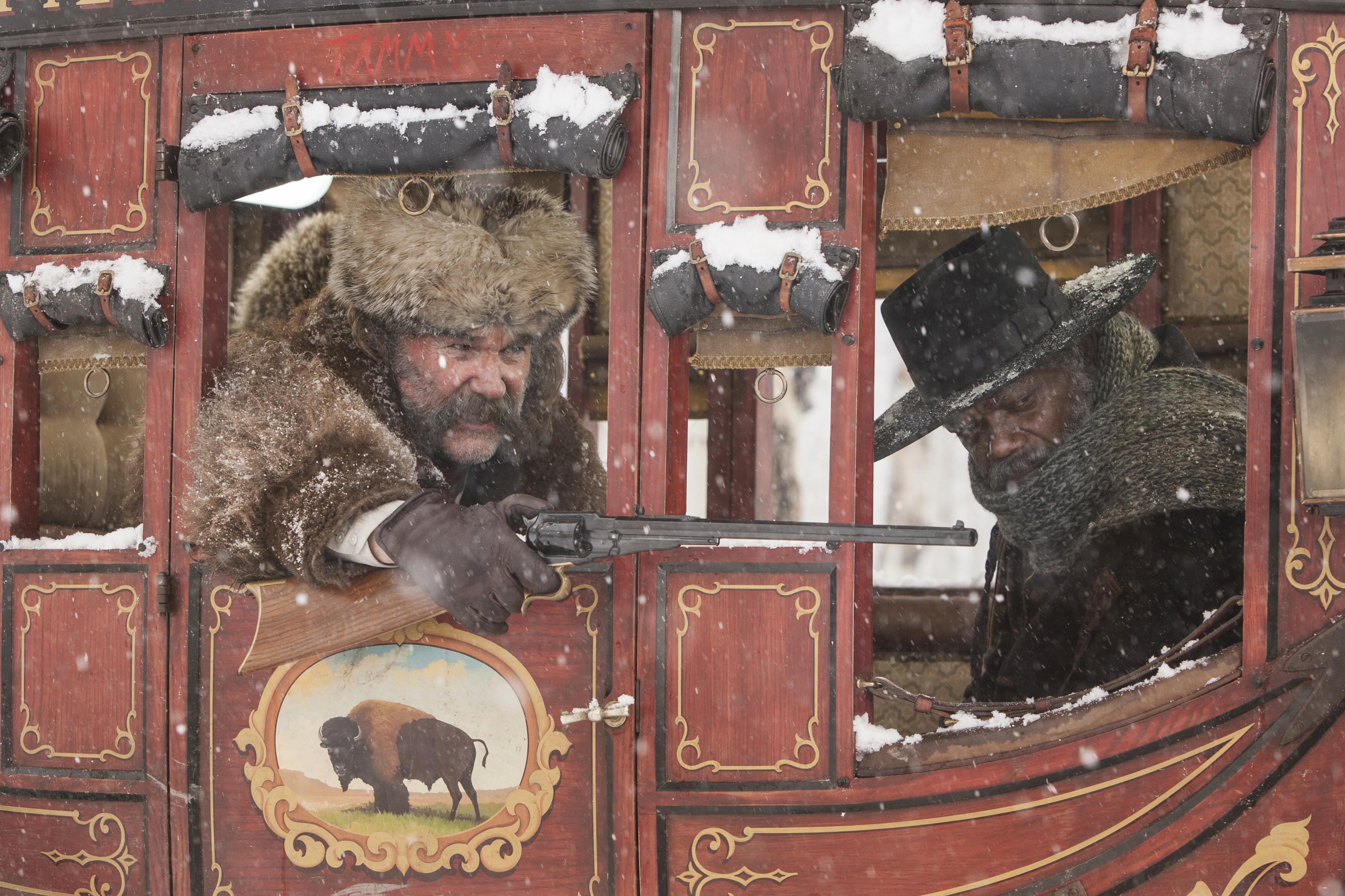 Samuel L. Jackson in a Stagecoach HD Wallpaper