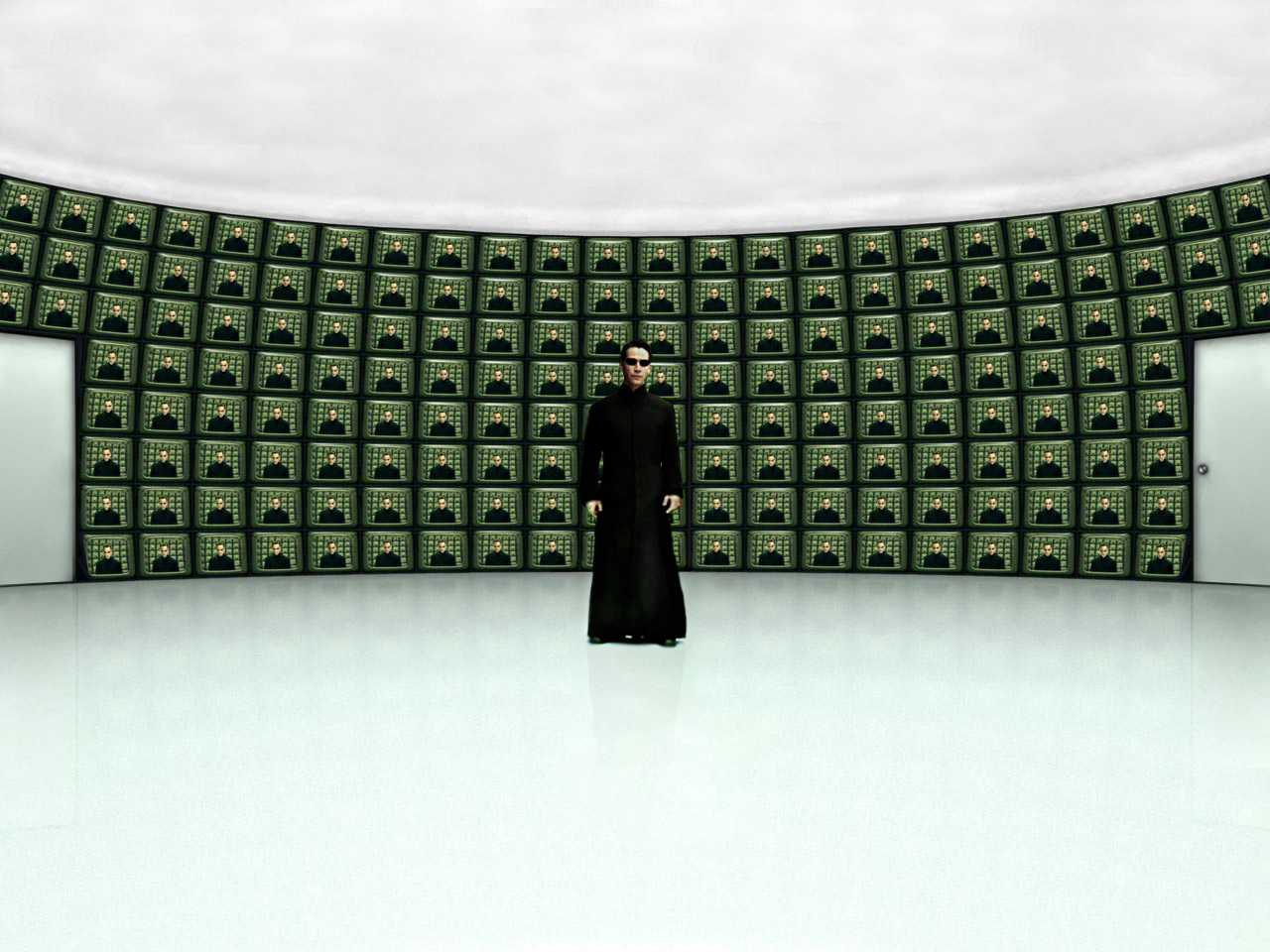 Keanu Reeves in The Matrix HD Wallpaper