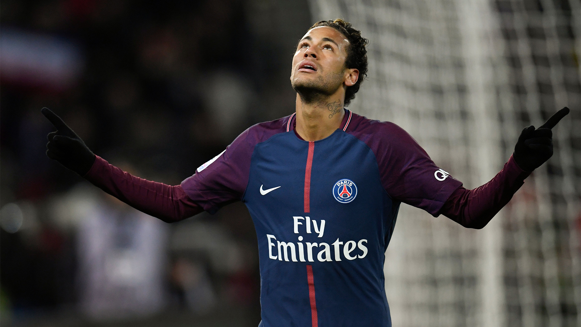 Neymar Jr. celebrating a goal HD Wallpaper