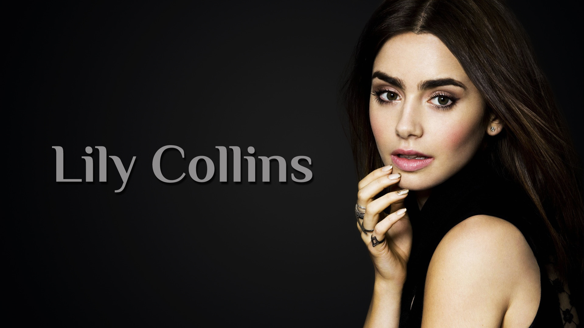 Lily Collins HD Wallpaper