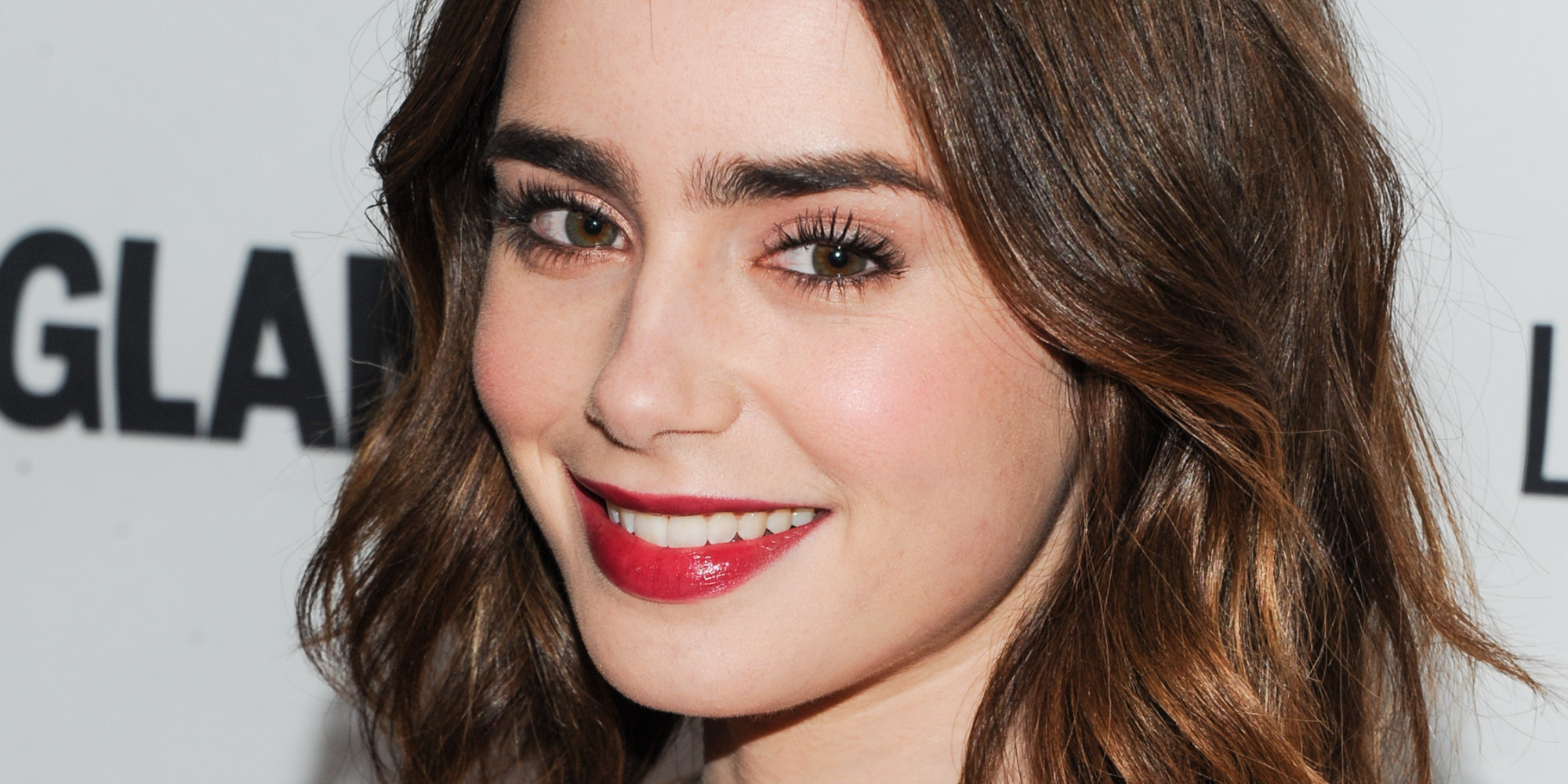 Lily Collins at Glamour Magazine Event HD Wallpaper