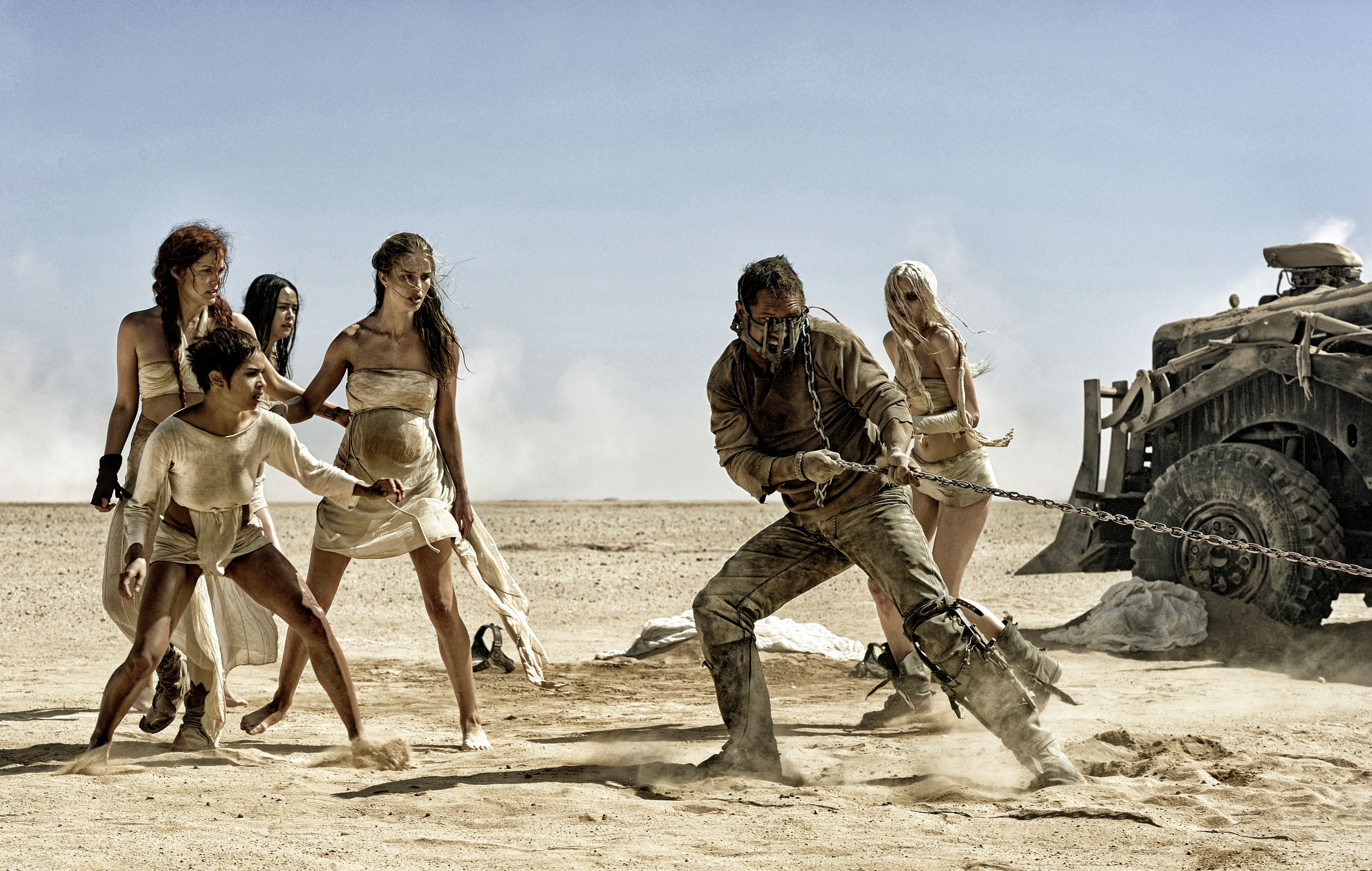 Max Rockatansky and the Wives from Mad Max: Fury Road HD Wallpaper
