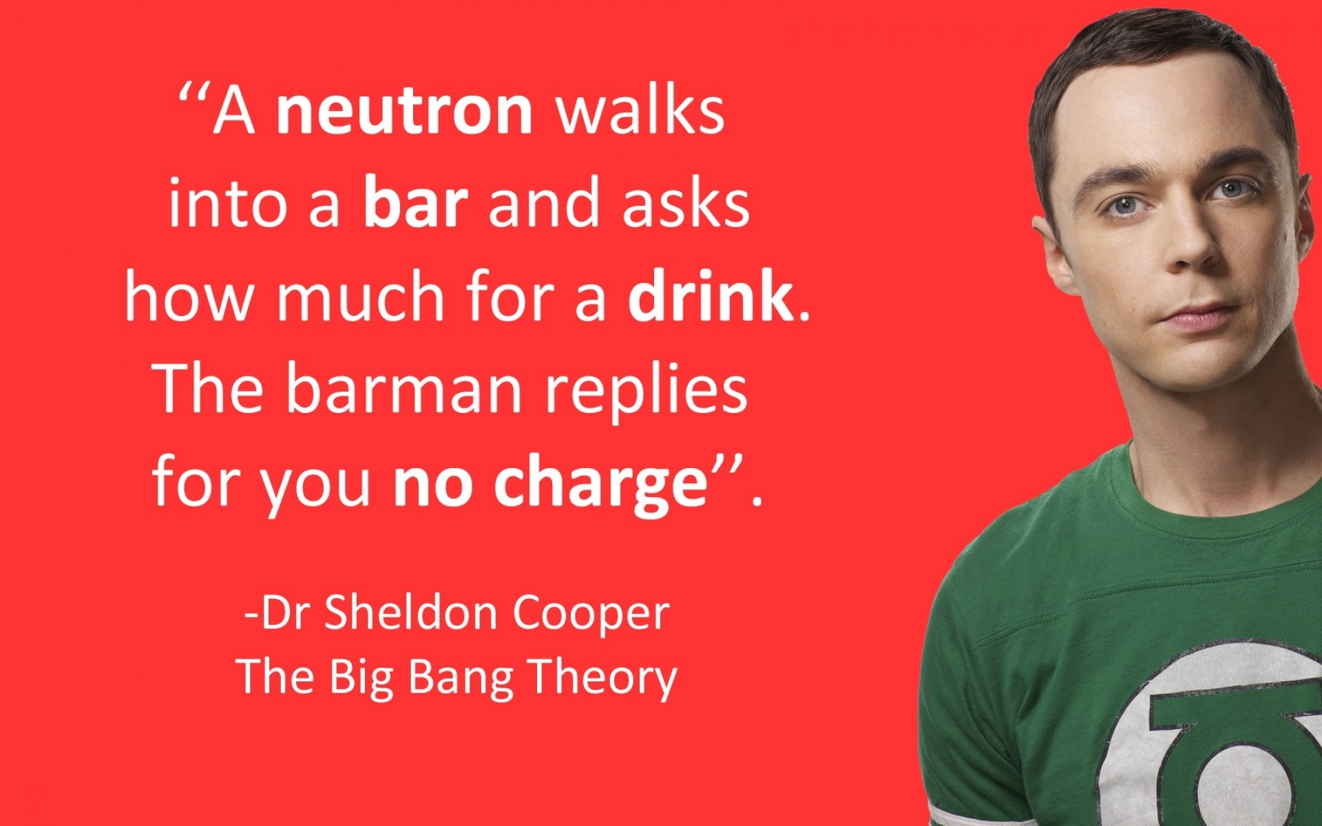 Jim Parsons as Dr. Sheldon Cooper from The Big Bang Theory HD Wallpaper