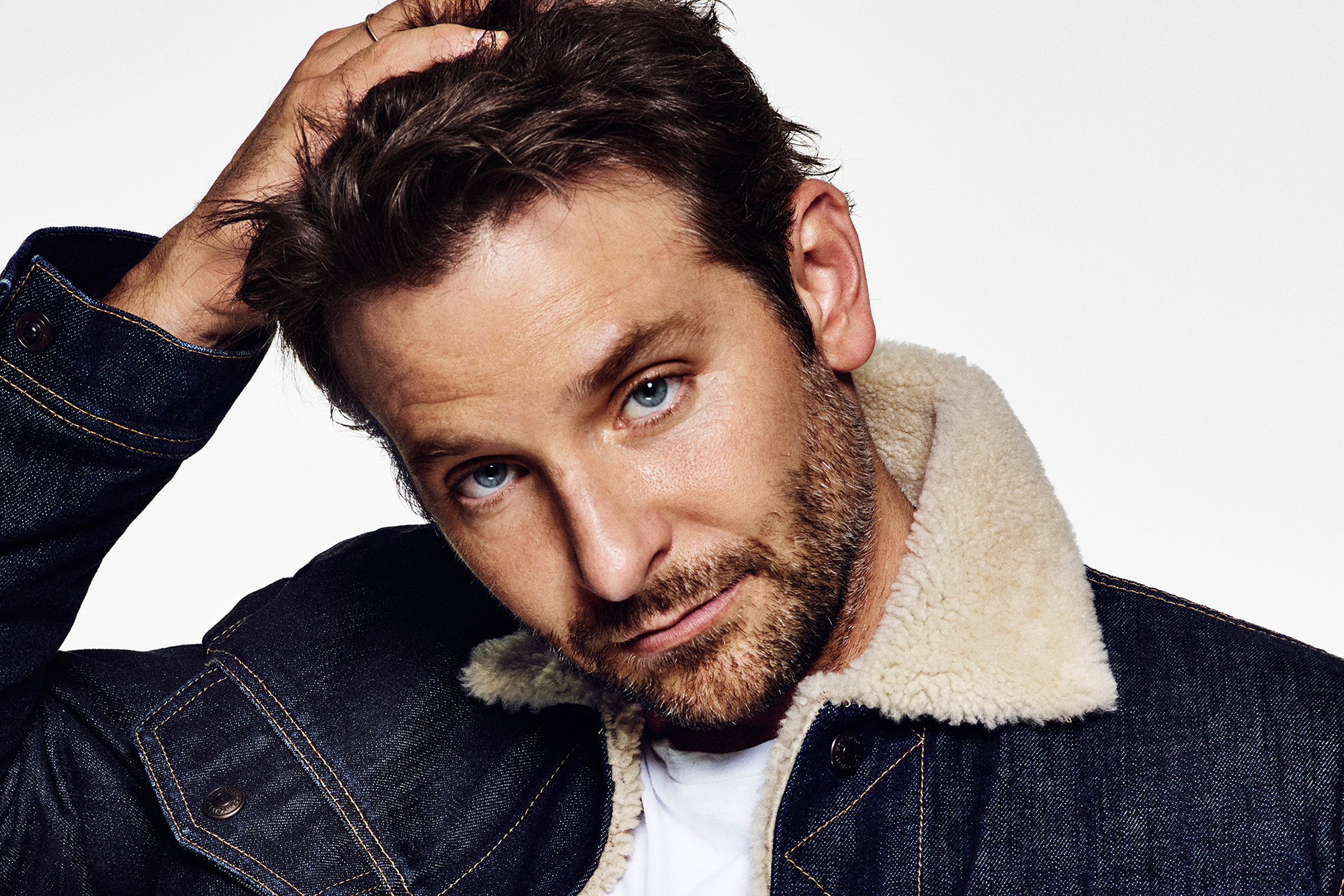 Bradley Cooper in Denim Jacket HD Wallpaper