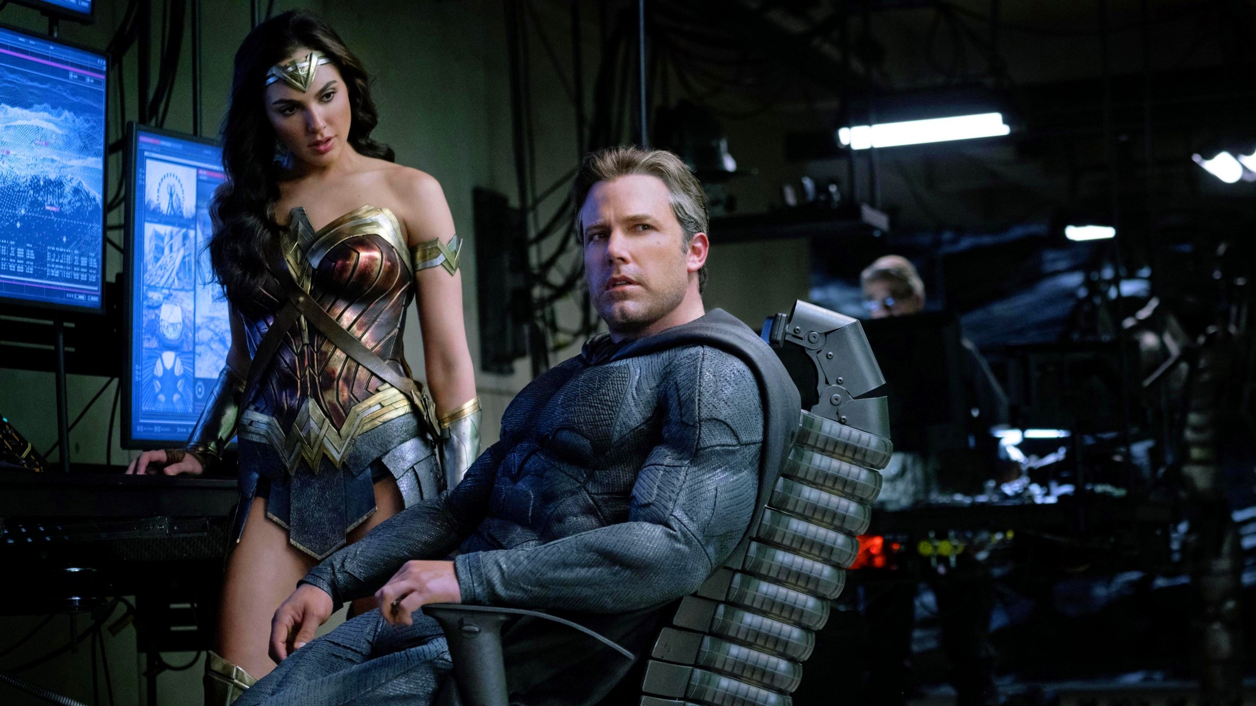Ben Affleck and Gal Gadot in Batman v Superman HD Wallpaper