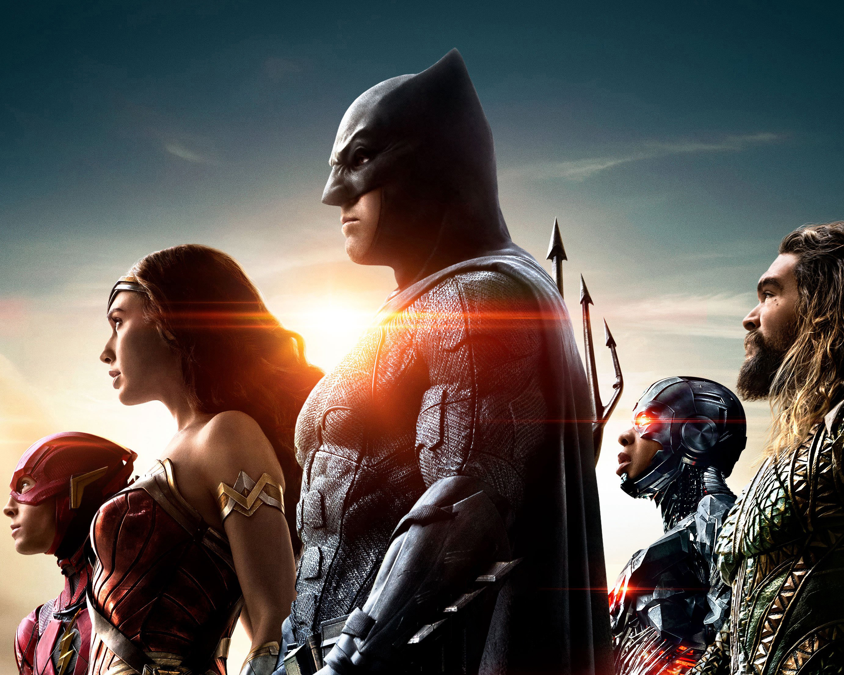 Justice League: Batman, Wonder Woman, Flash, Cyborg, Aquaman HD Wallpaper