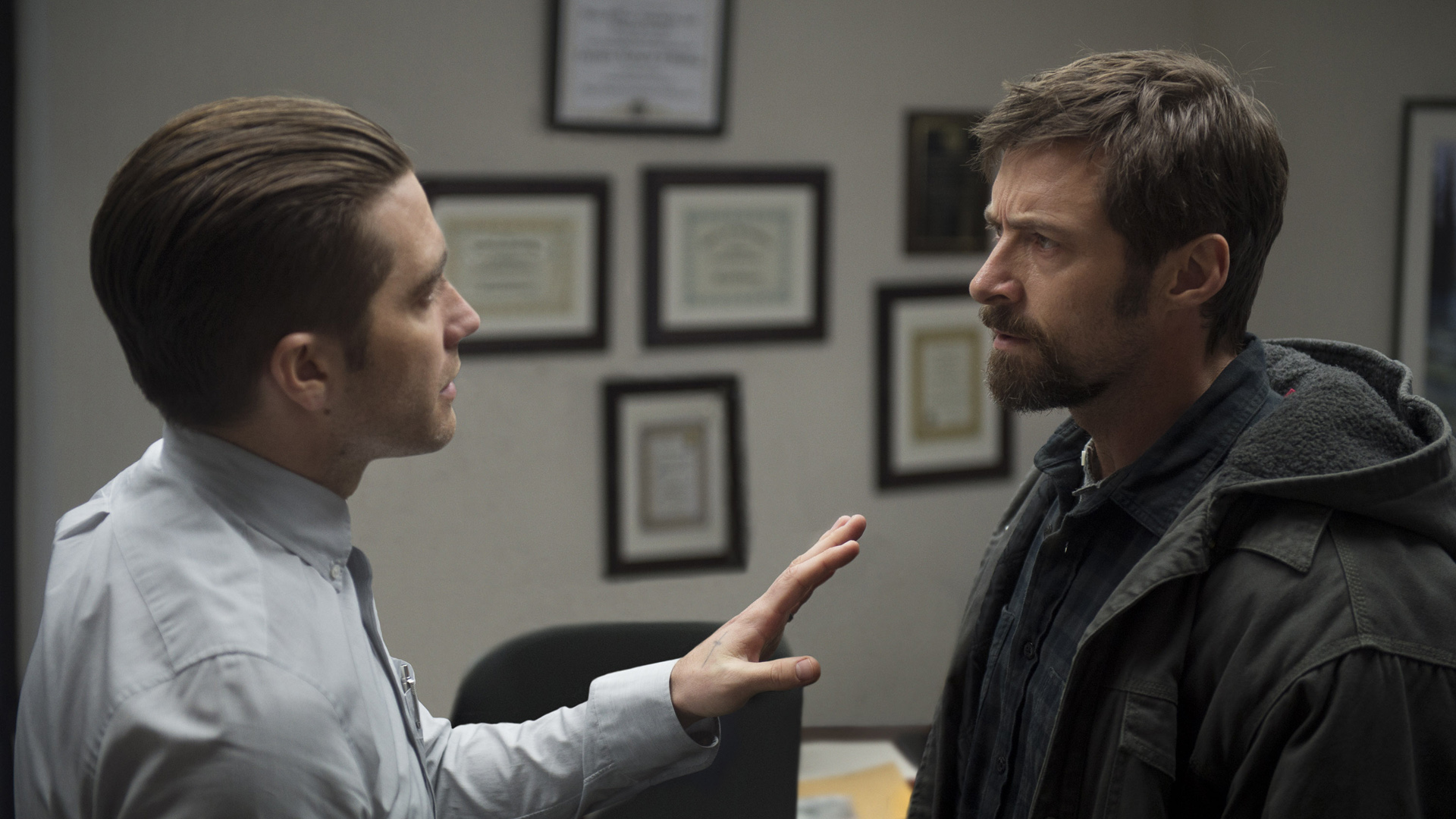 Jake Gyllenhaal and Hugh Jackman in Prisoners HD Wallpaper