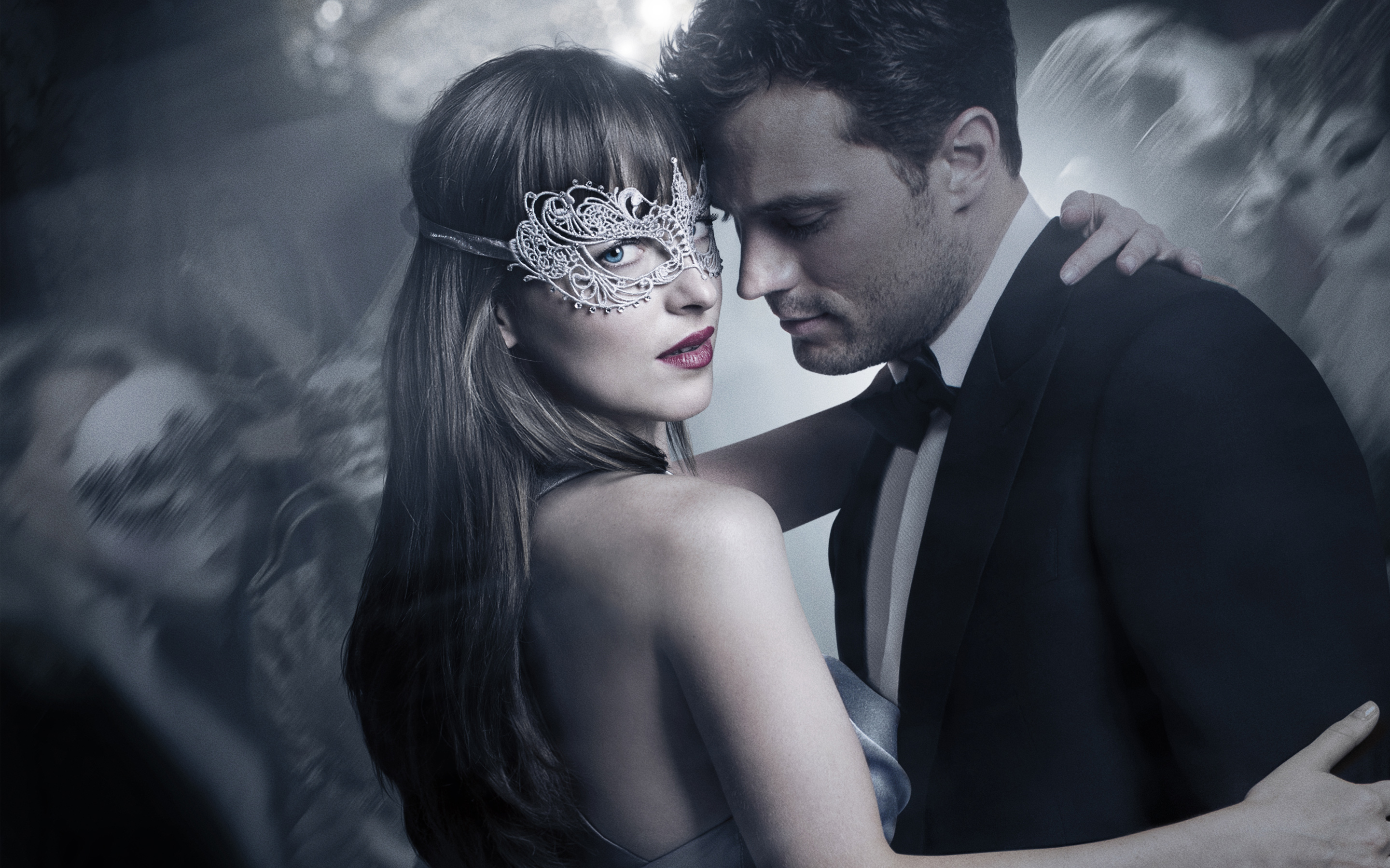 Dakota Johnson and Jamie Dornan in Fifty Shades Darker HD Wallpaper