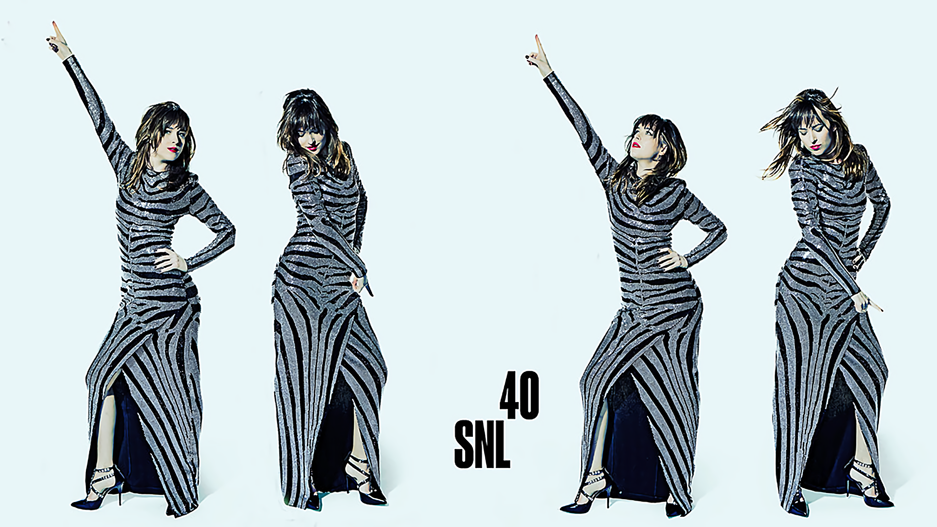 Dakota Johnson in Zebra Print Dress HD Wallpaper