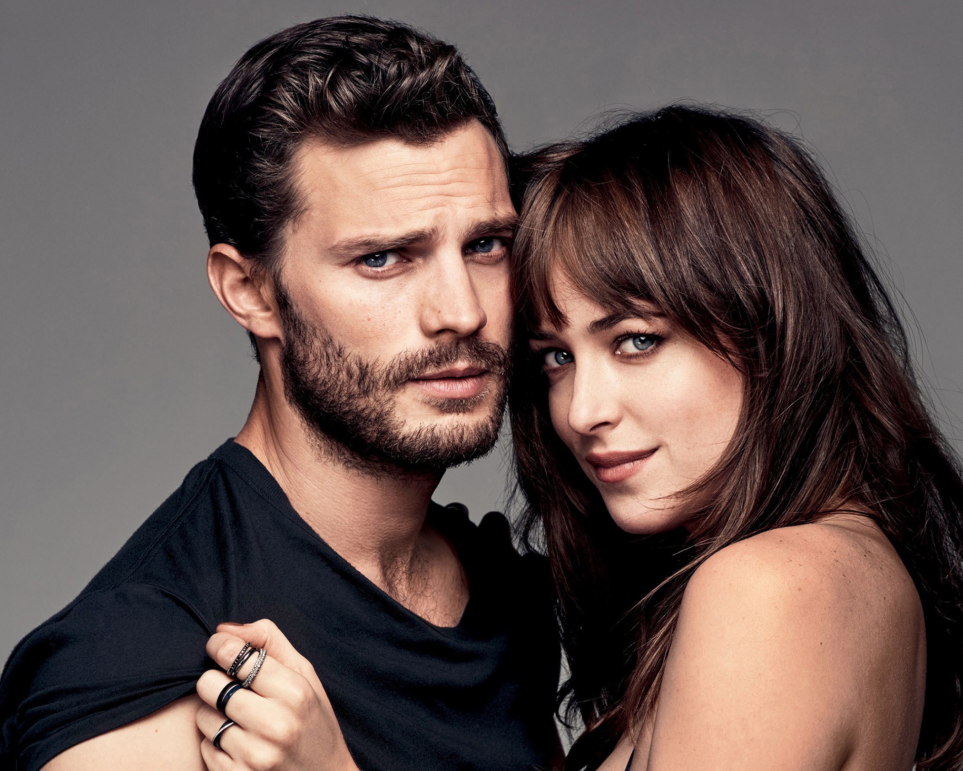 Dakota Johnson and Jamie Dornan HD Wallpaper