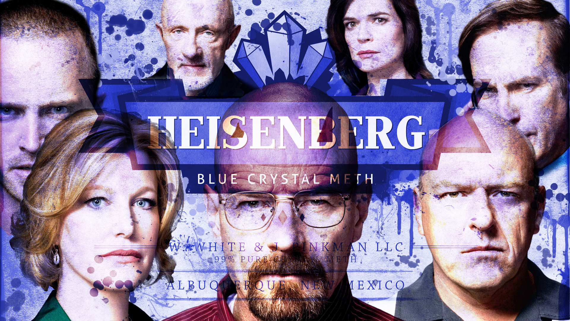 Heisenberg Blue Crystal Meth from Breaking Bad HD Wallpaper