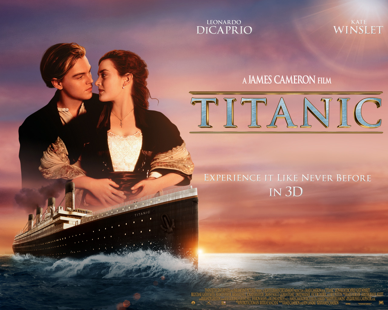 Titanic movie poster with Leonardo DiCaprio and Kate Winslet HD Wallpaper