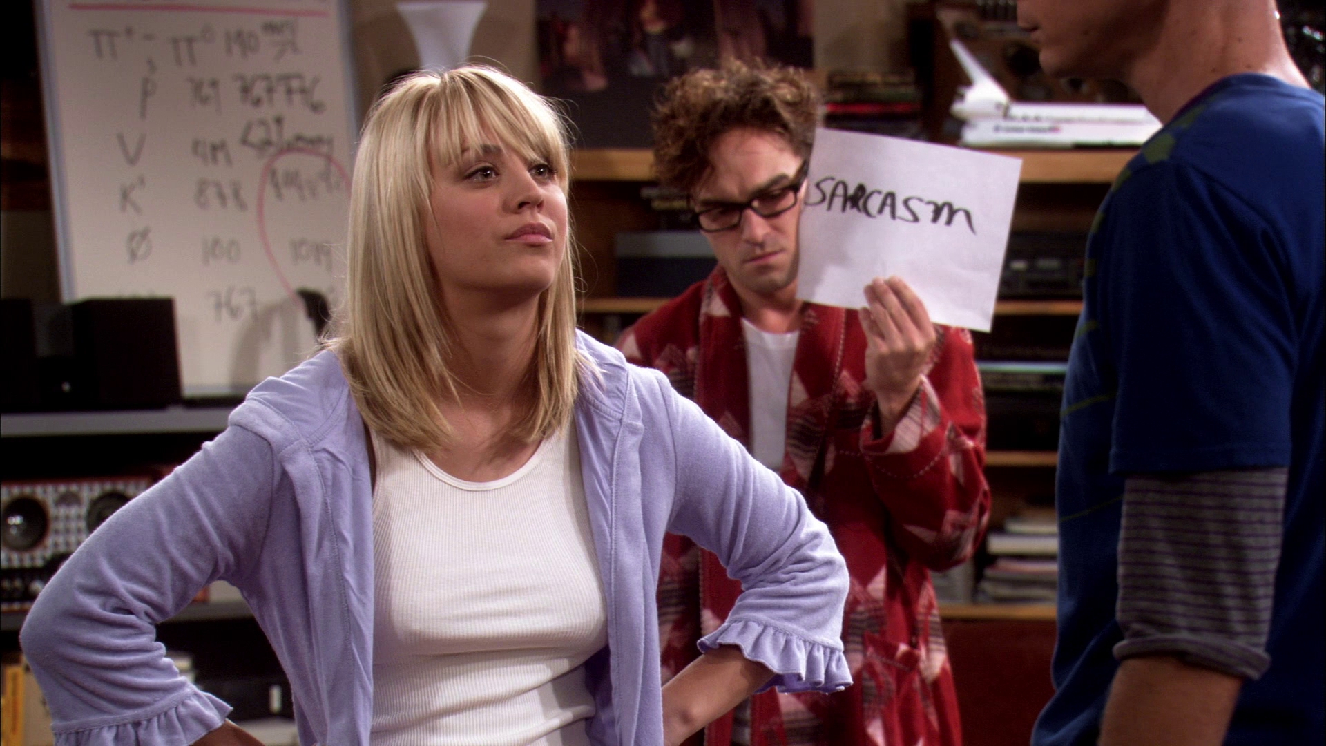 Penny, Leonard, and Sheldon from The Big Bang Theory HD Wallpaper
