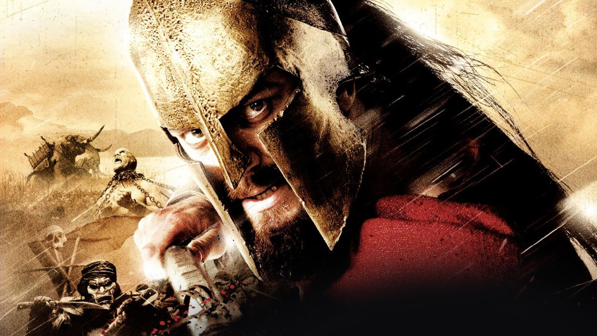 Gerard Butler as King Leonidas in 300 HD Wallpaper