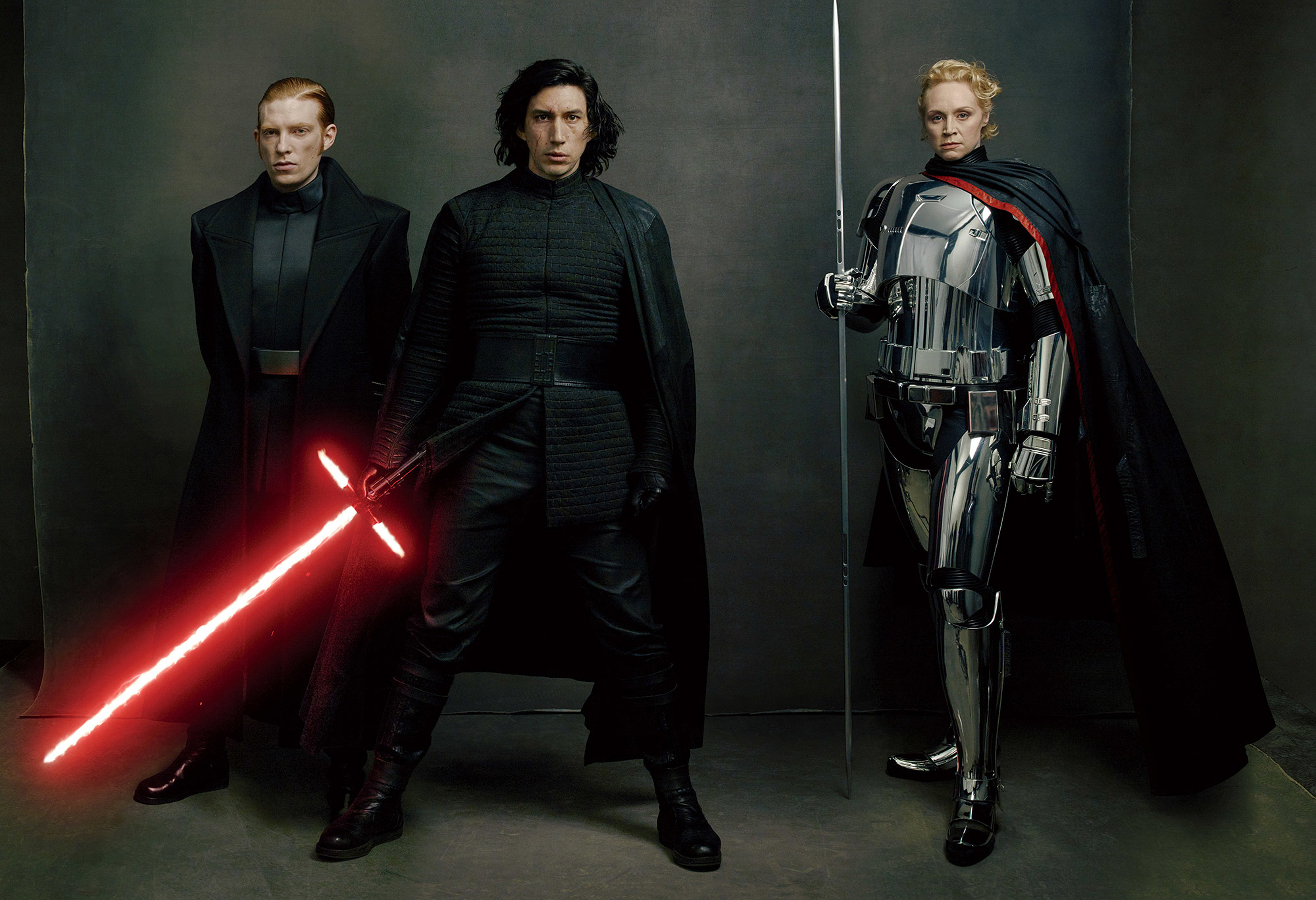 Kylo Ren and General Hux from Star Wars with Captain Phasma HD Wallpaper