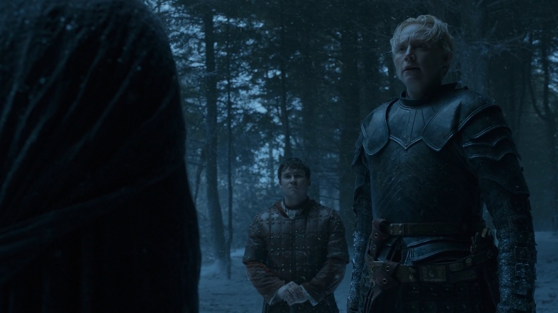 Gwendoline Christie in a forest HD Wallpaper