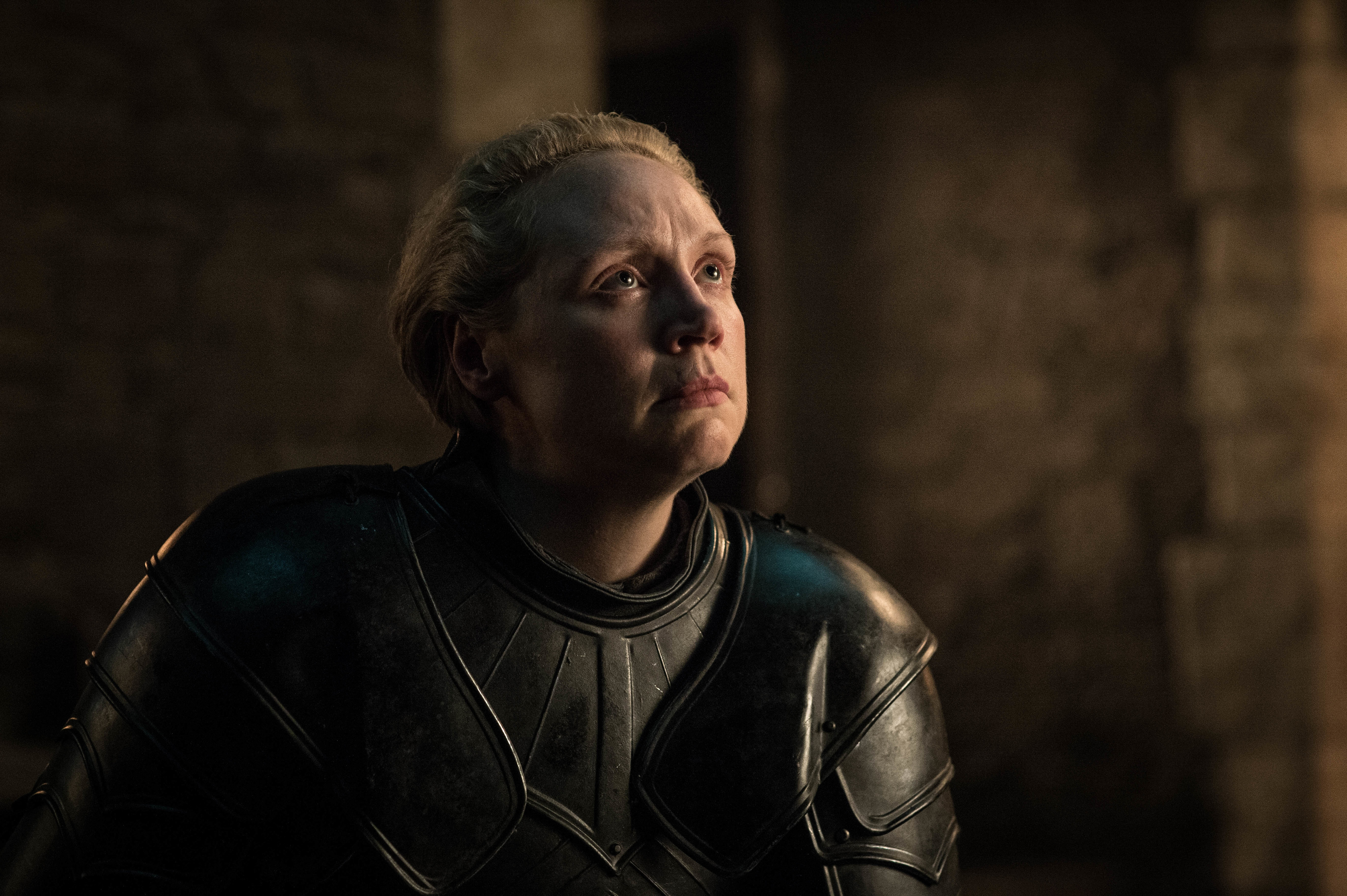 Gwendoline Christie in armor HD Wallpaper