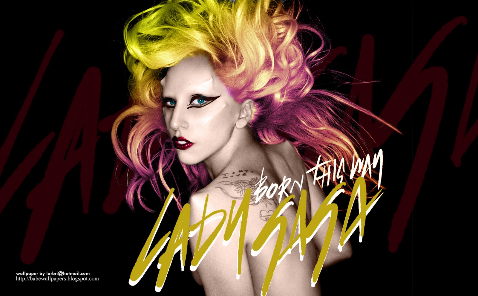Lady Gaga Born This Way Album Cover HD Wallpaper