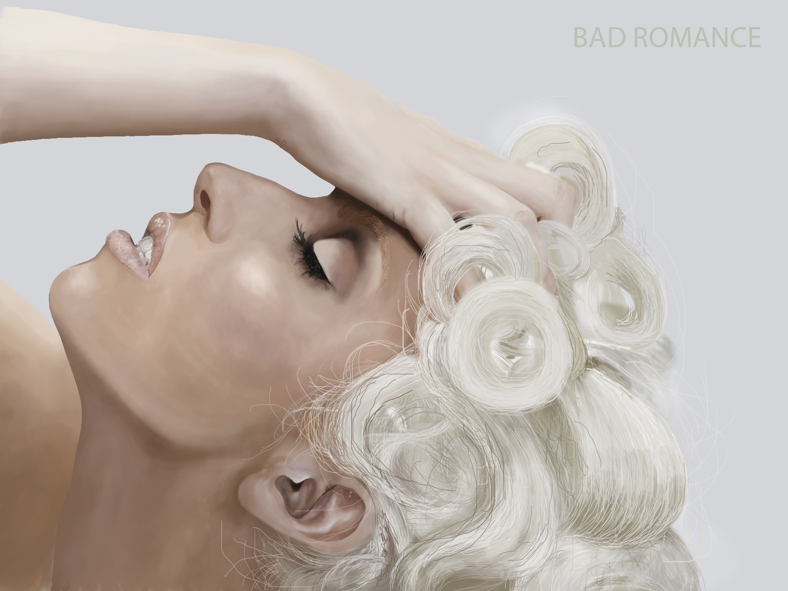 Lady Gaga Bad Romance Album Cover HD Wallpaper