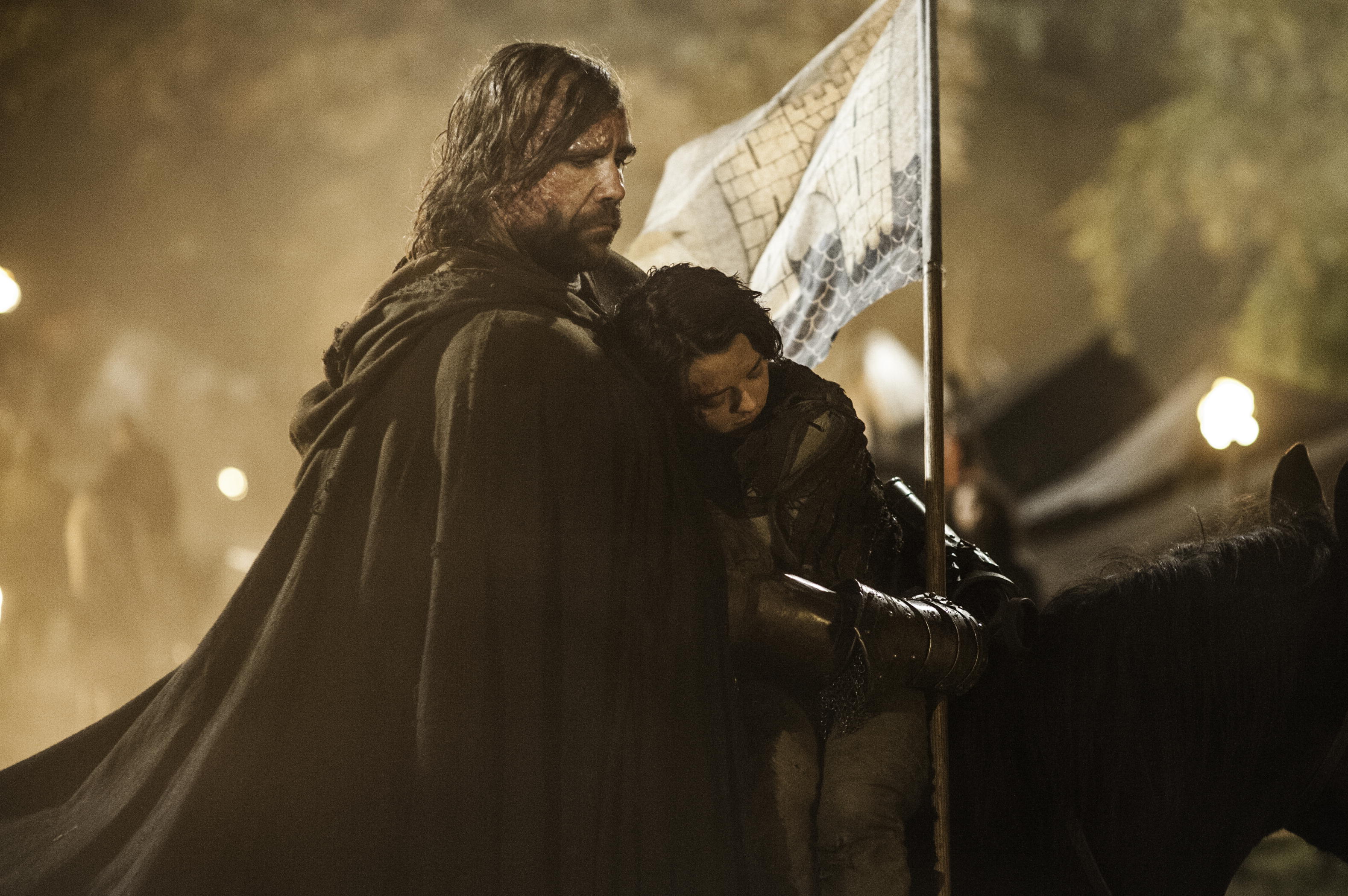 The Hound and Arya Stark from Game of Thrones HD Wallpaper