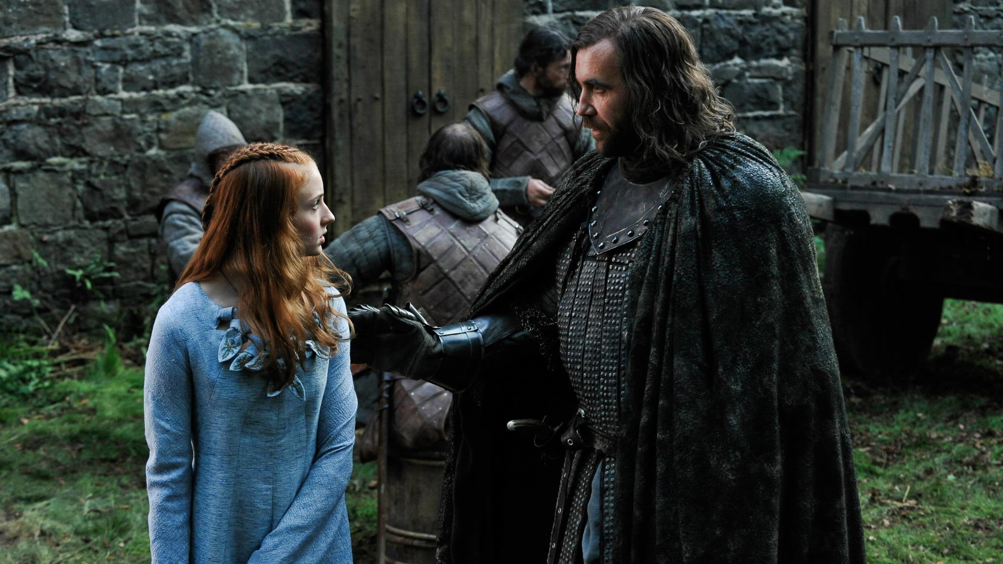 Sansa Stark and Sandor Clegane from Game of Thrones HD Wallpaper