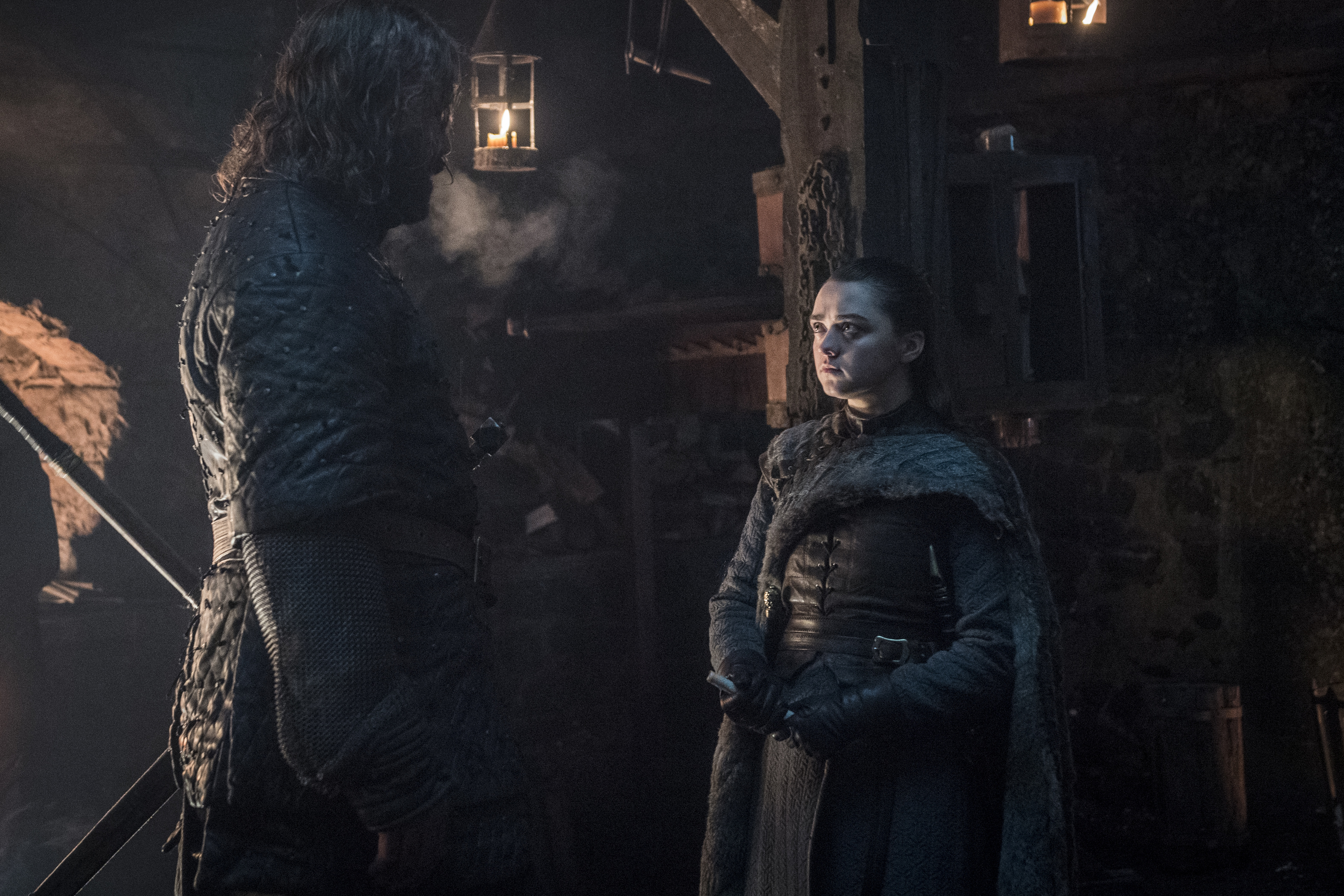 The Hound and Arya Stark in Game of Thrones HD Wallpaper