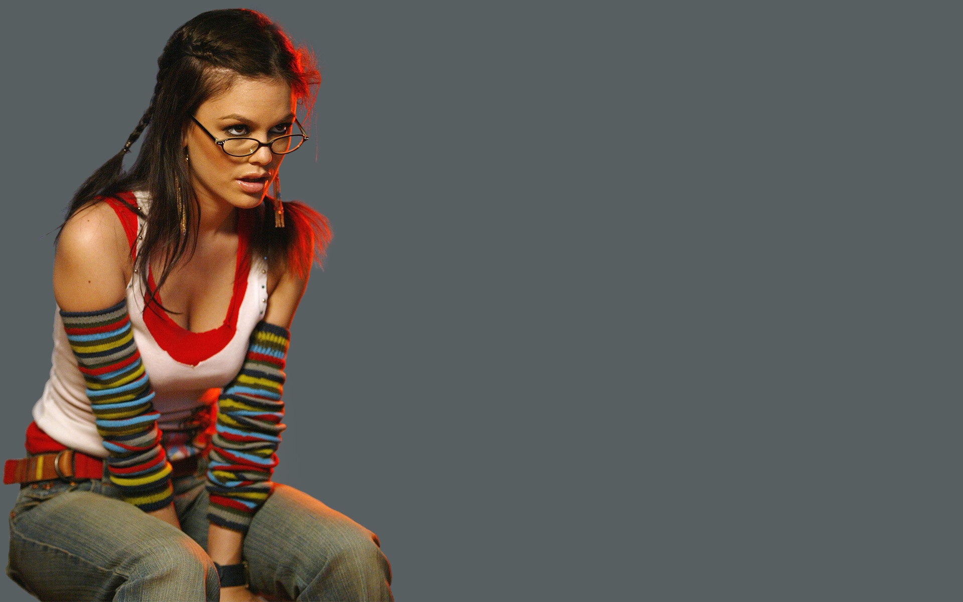 Rachel Bilson with glasses HD Wallpaper