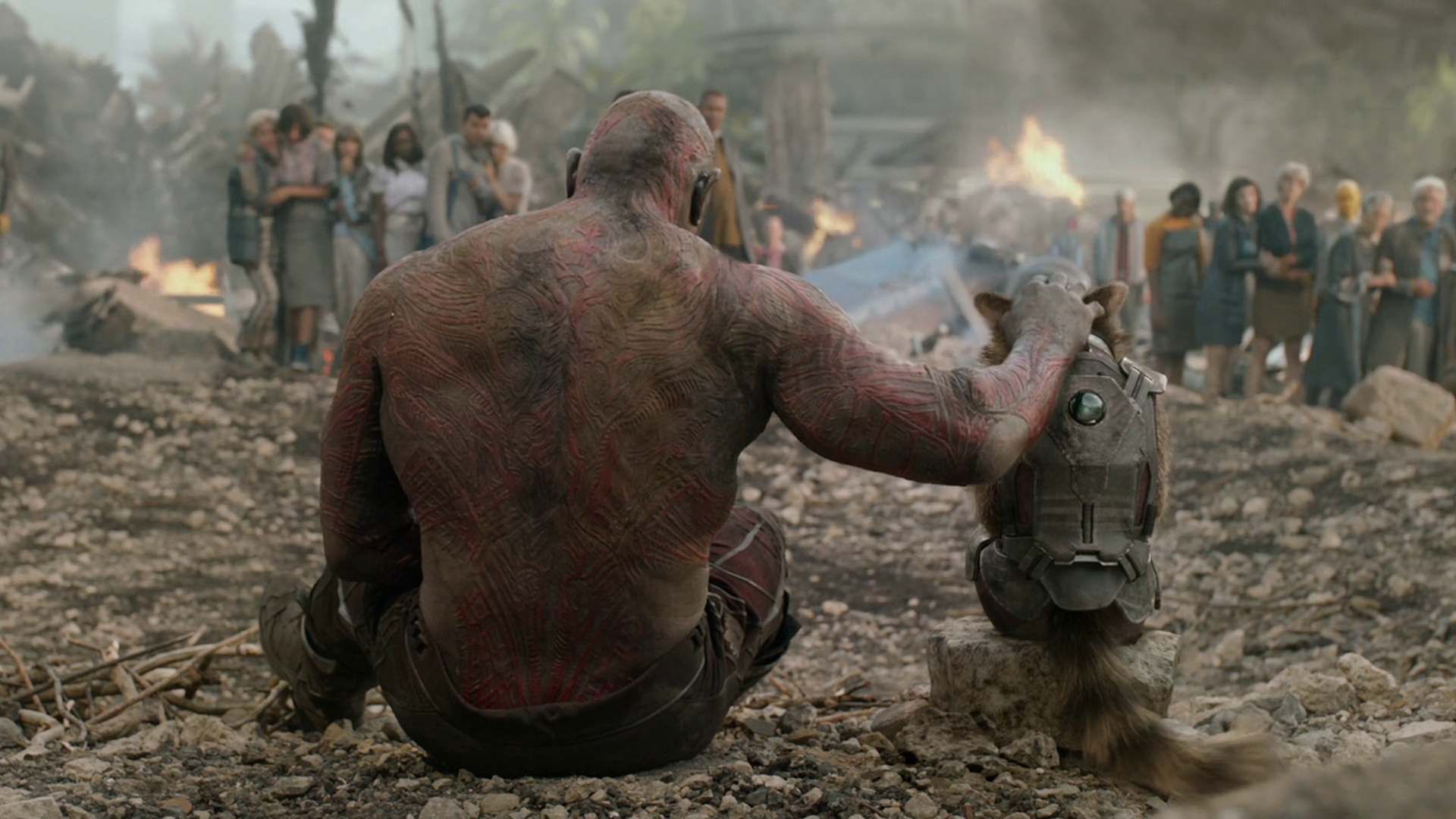 Drax and Rocket from Guardians of the Galaxy HD Wallpaper