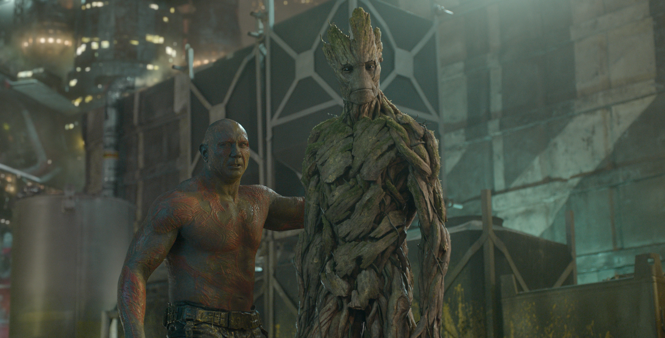 Drax and Groot from Guardians of the Galaxy HD Wallpaper
