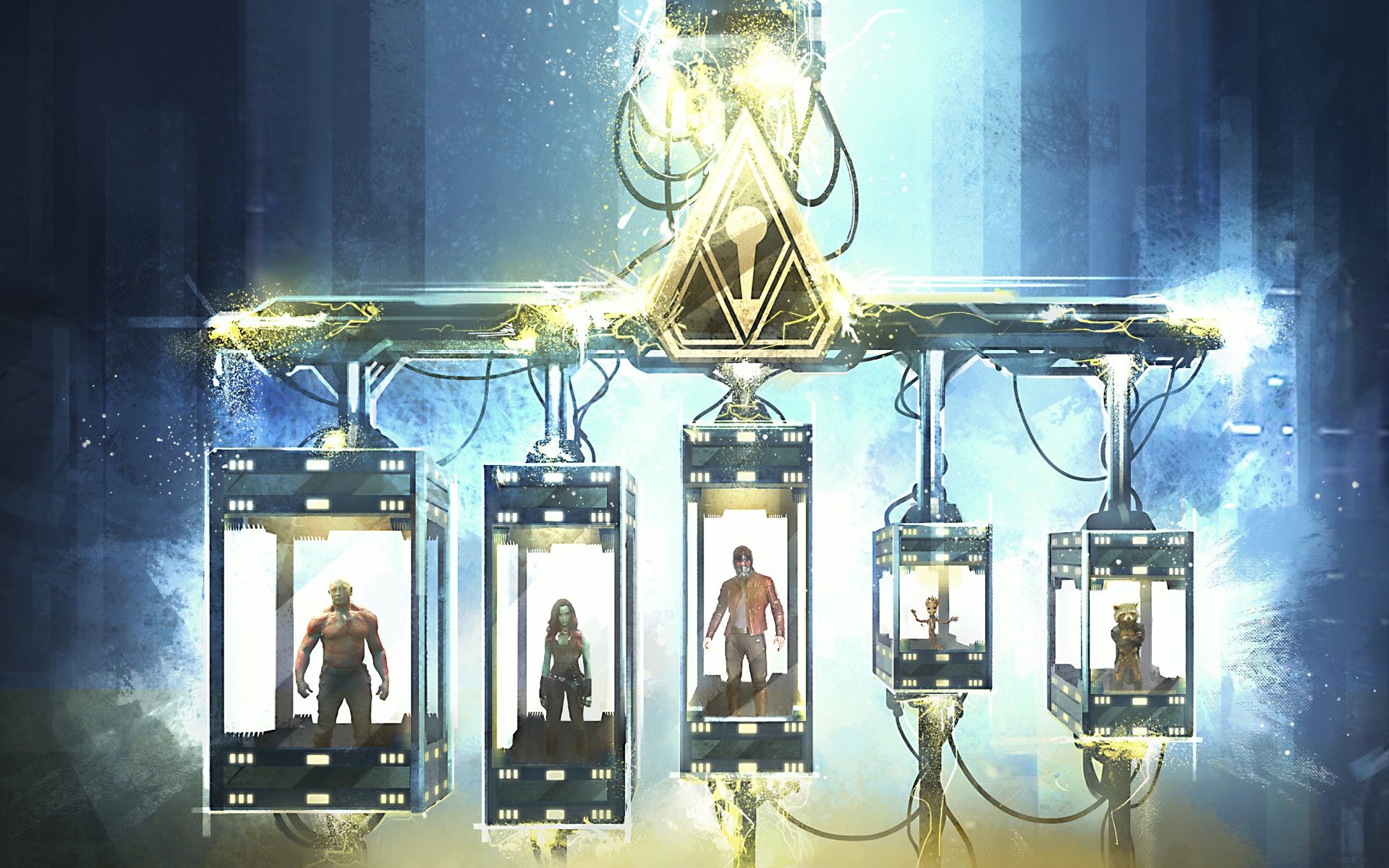 Guardians of the Galaxy in pods HD Wallpaper