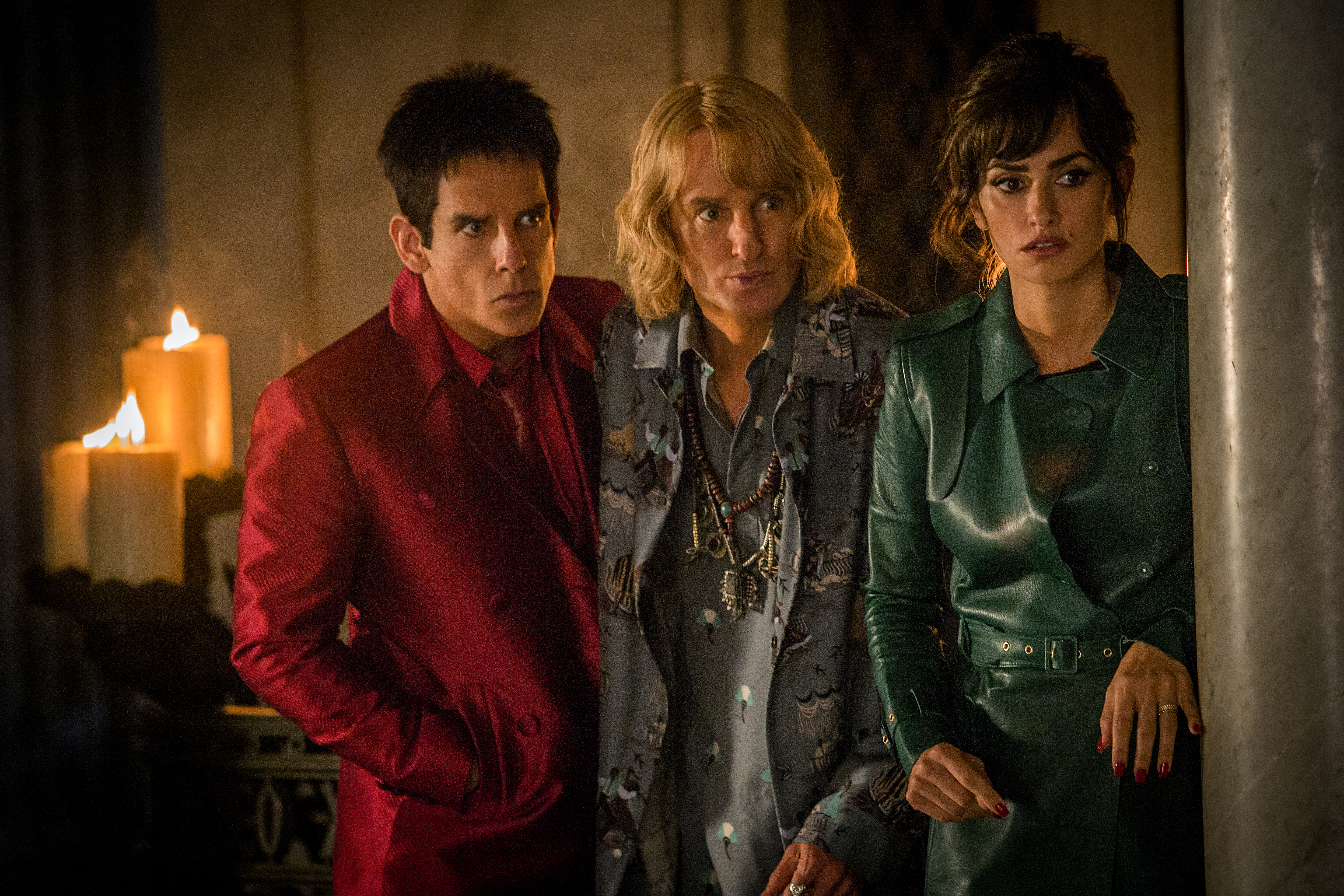 Ben Stiller, Owen Wilson, and Penélope Cruz in Zoolander 2 HD Wallpaper
