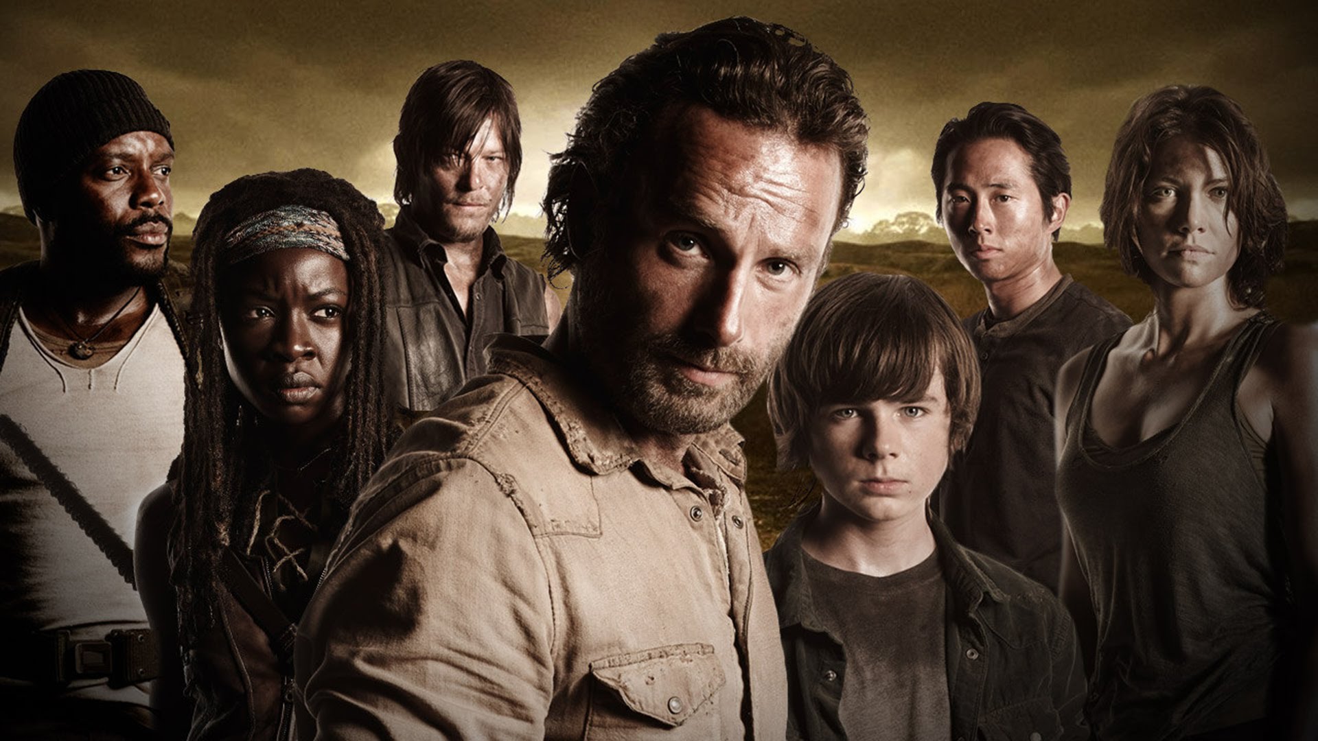 The Walking Dead characters HD Wallpaper