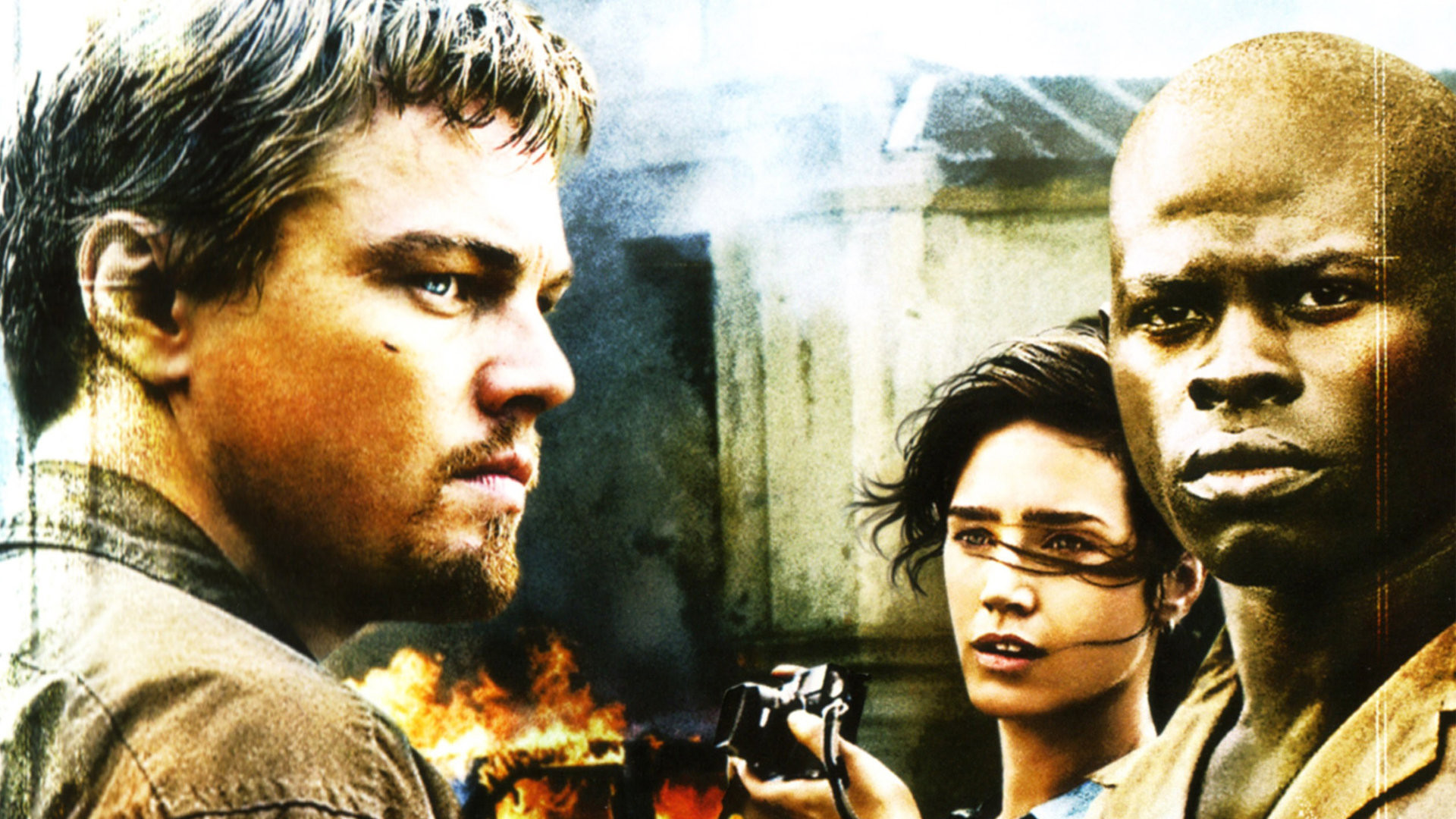 Blood Diamond Leonardo DiCaprio Jennifer Connelly Djimon Hounsou HD Wallpaper