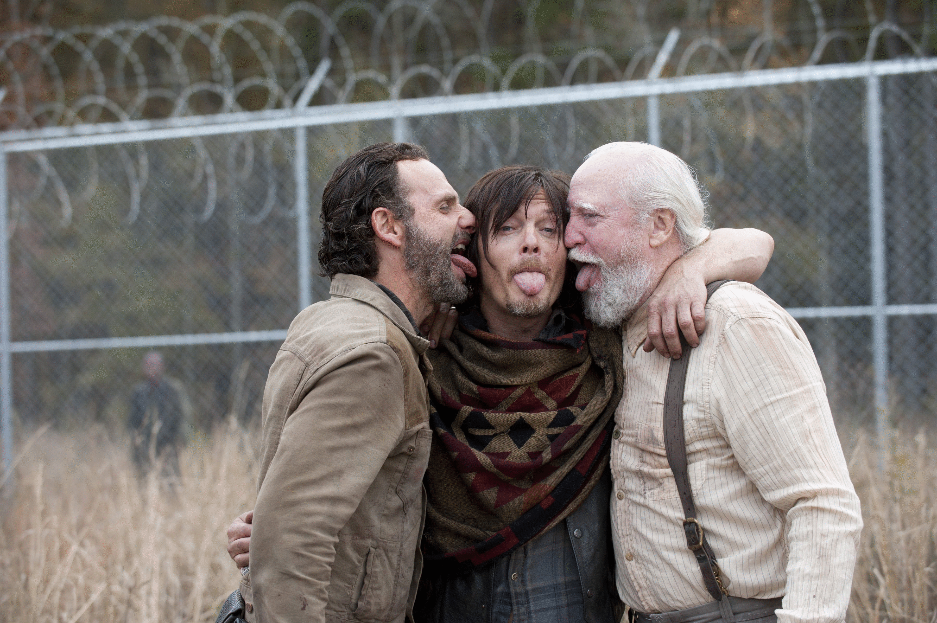 Rick, Daryl, and Hershel from The Walking Dead HD Wallpaper