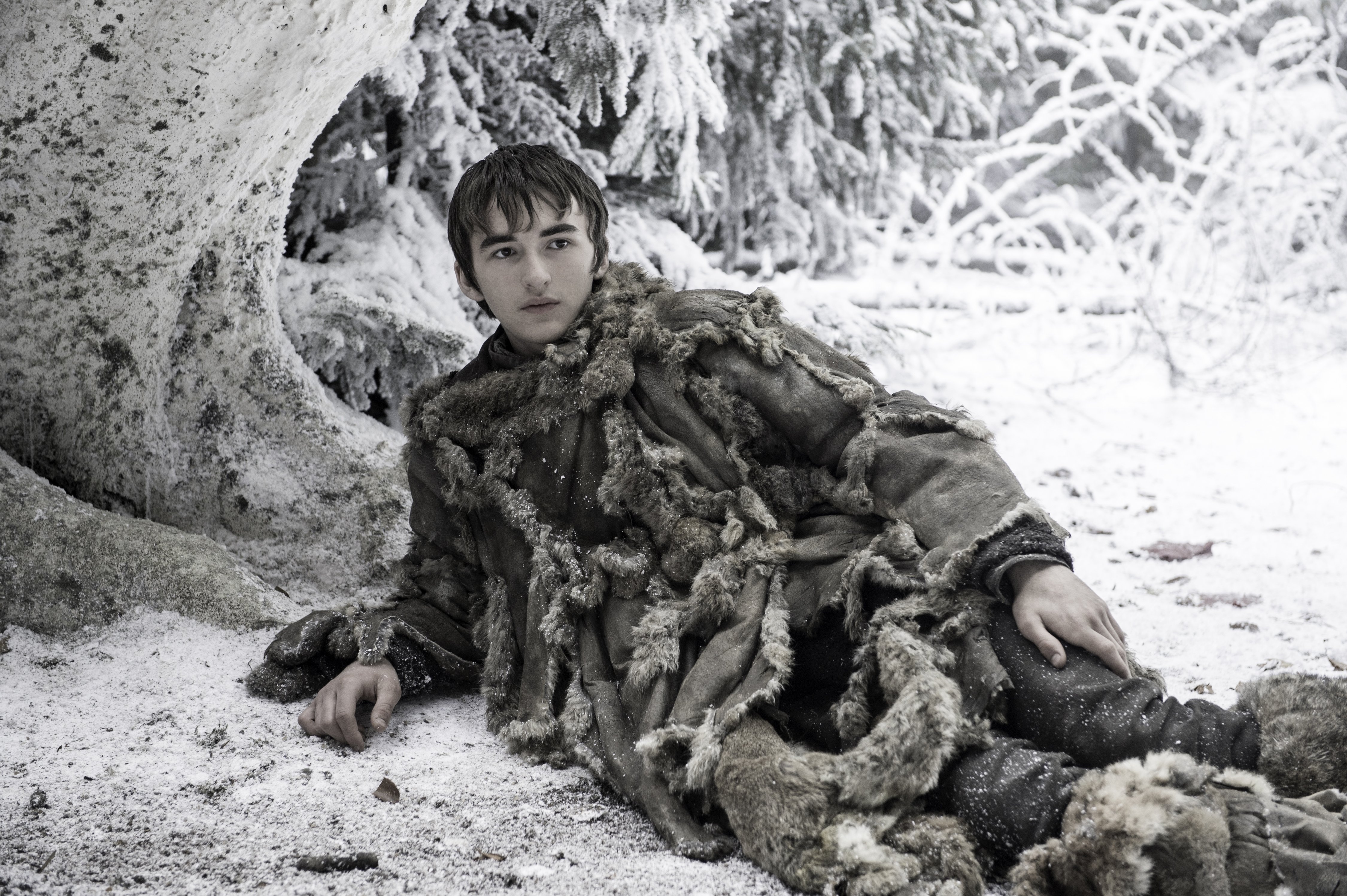 Bran Stark from Game of Thrones in snow HD Wallpaper