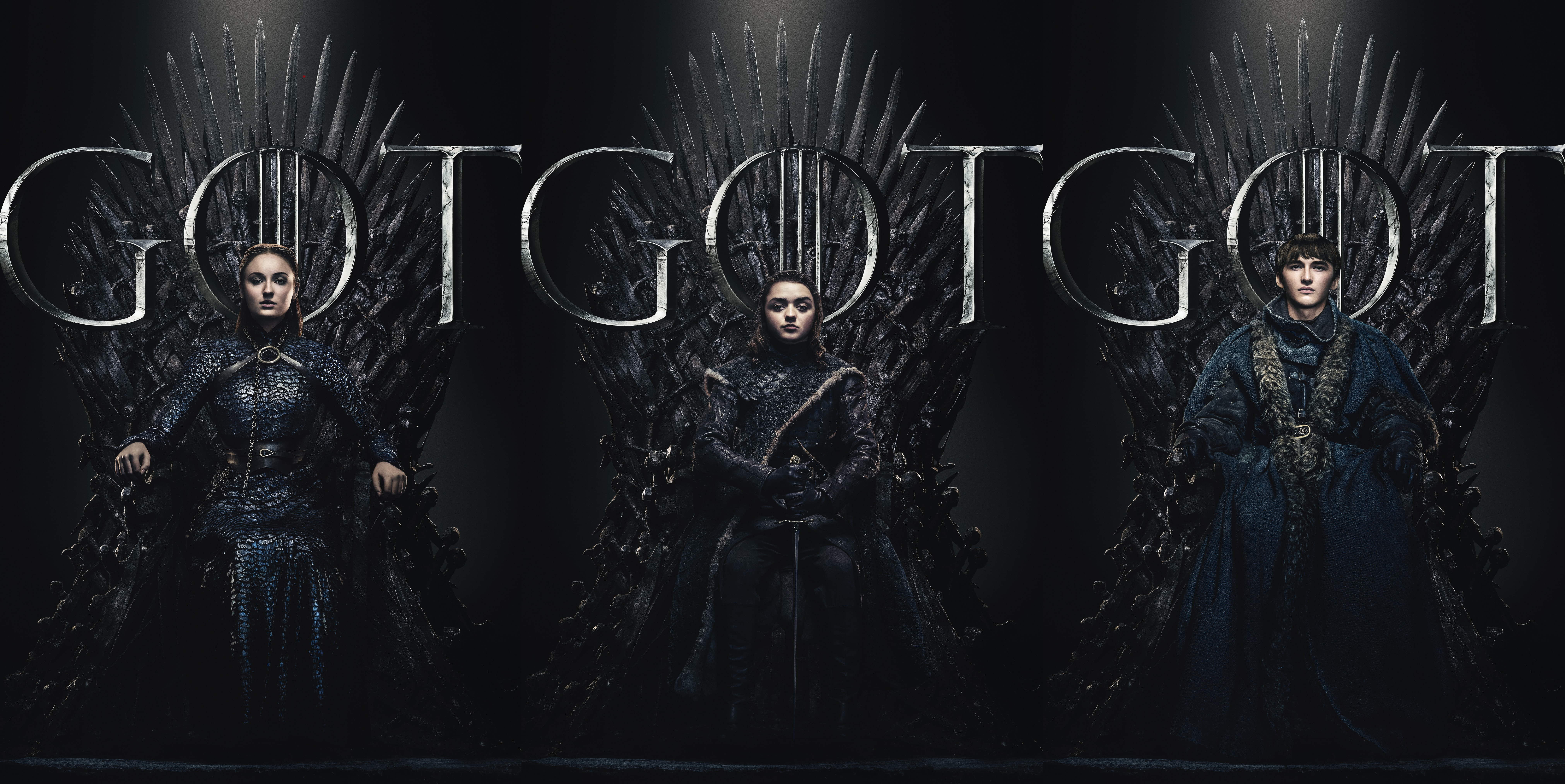 Game of Thrones characters on the Iron Throne HD Wallpaper