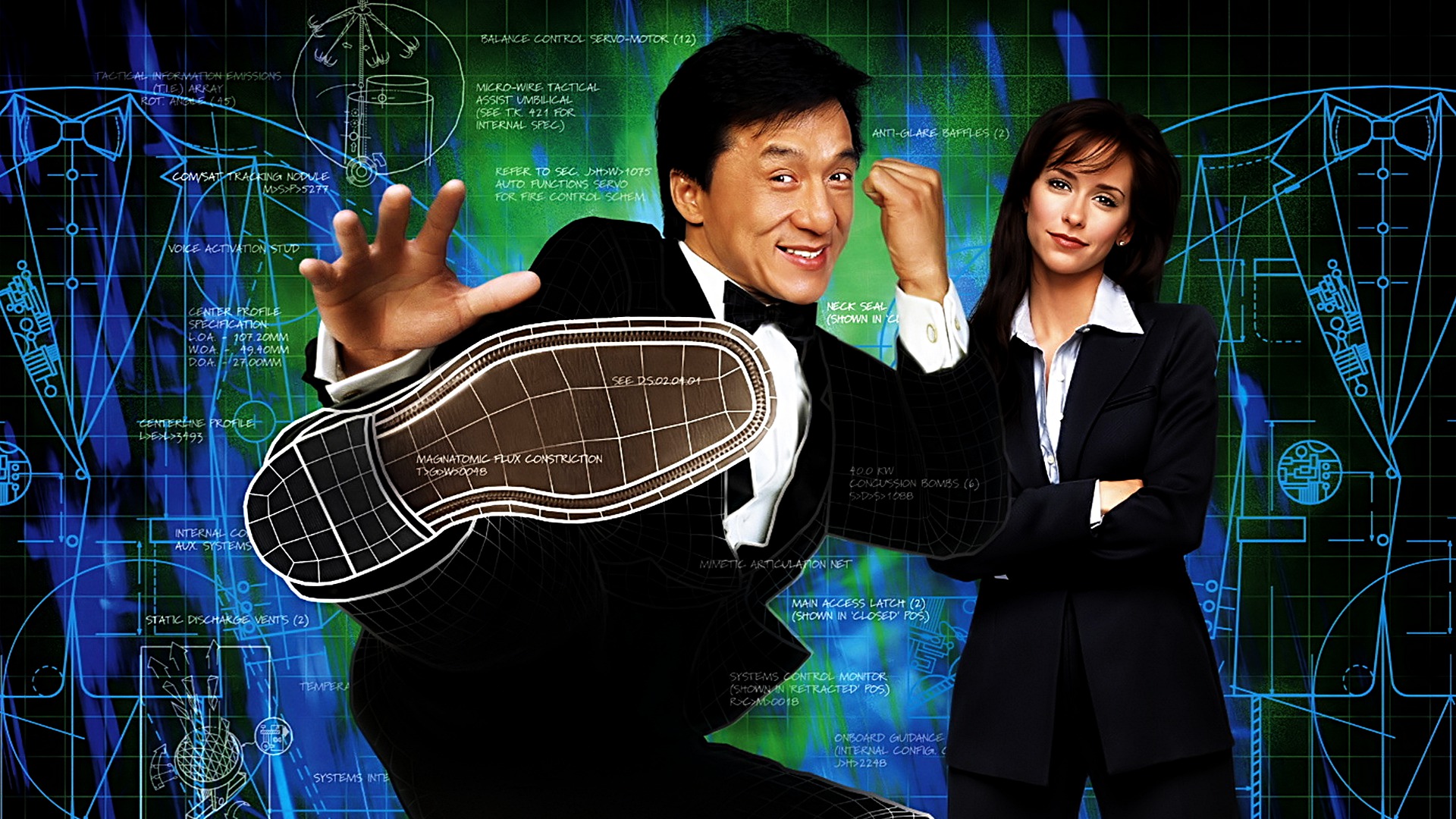 Jackie Chan and Jennifer Love Hewitt from The Tuxedo HD Wallpaper