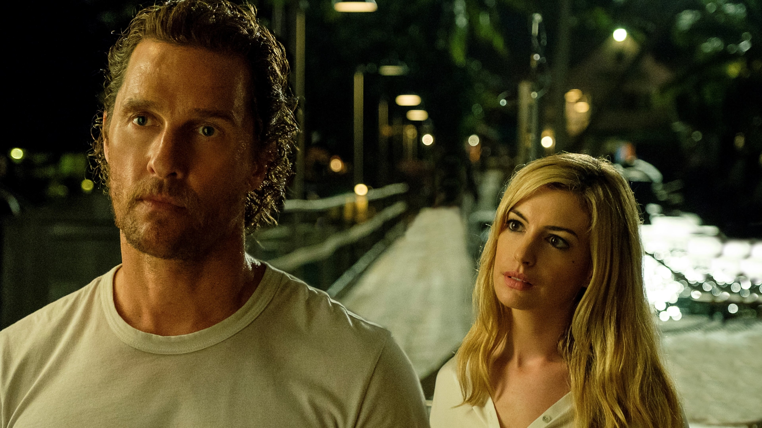 Matthew McConaughey and Anne Hathaway in Serenity HD Wallpaper