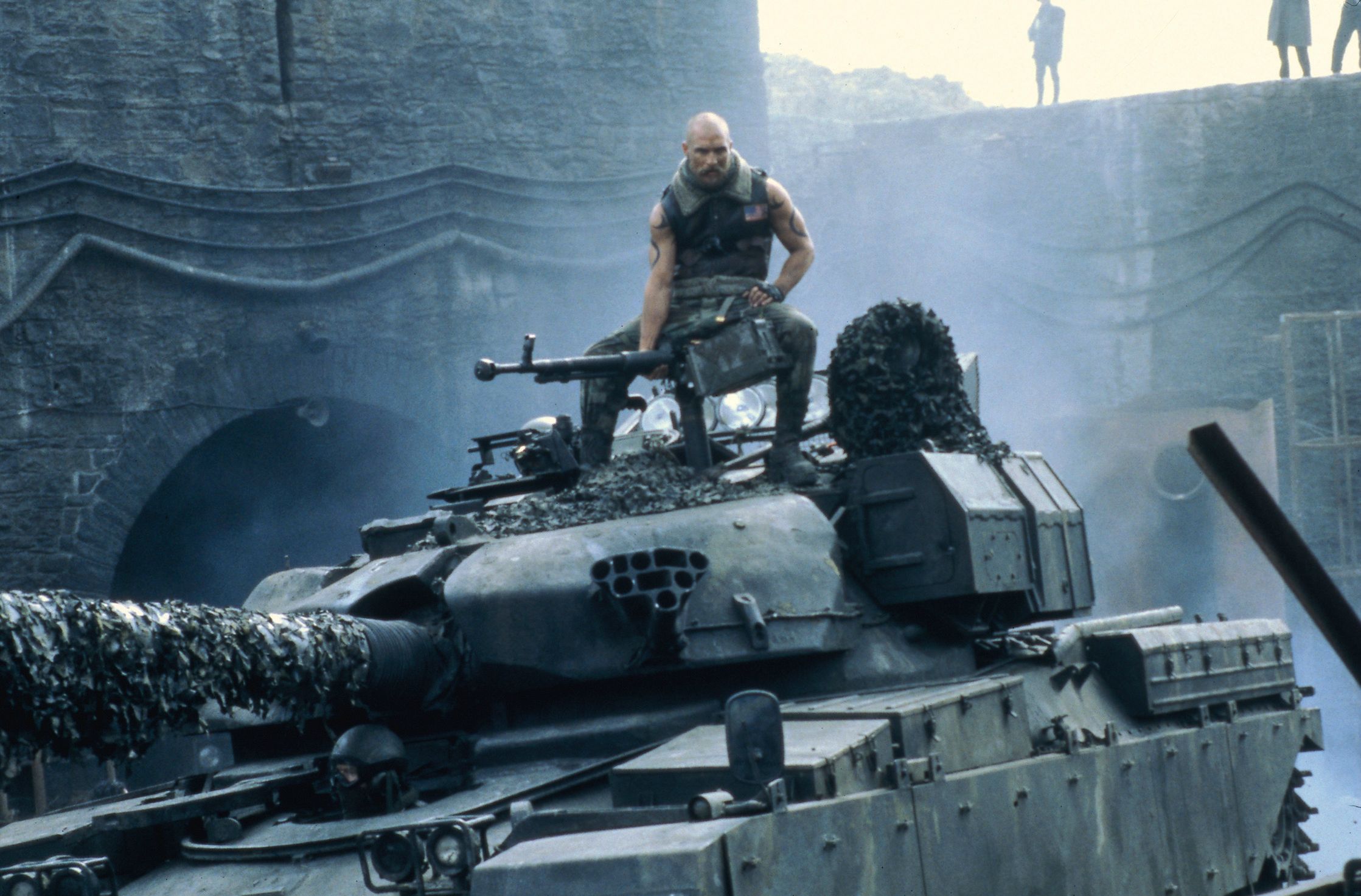 Matthew McConaughey on a tank HD Wallpaper