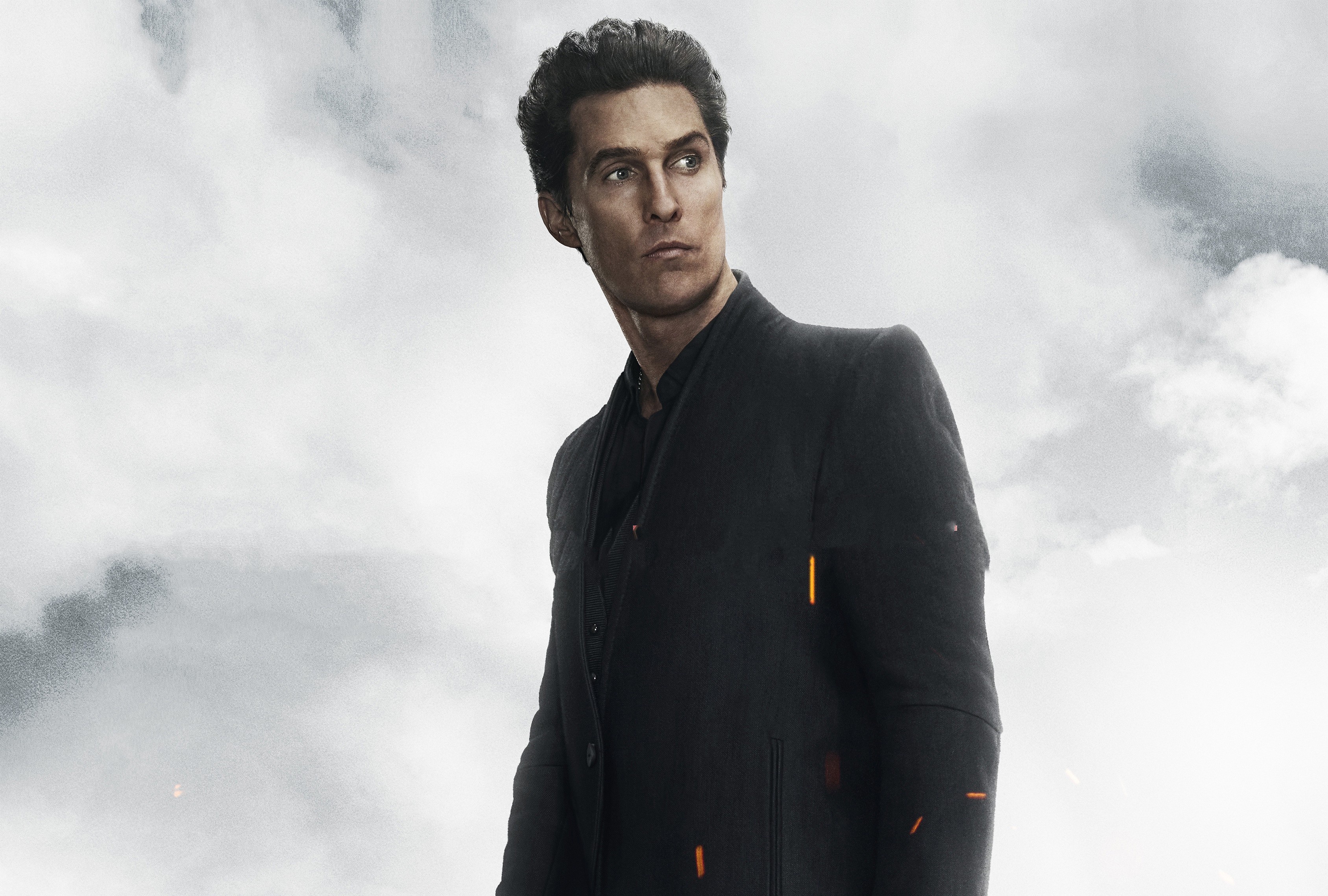 Matthew McConaughey in a black suit HD Wallpaper