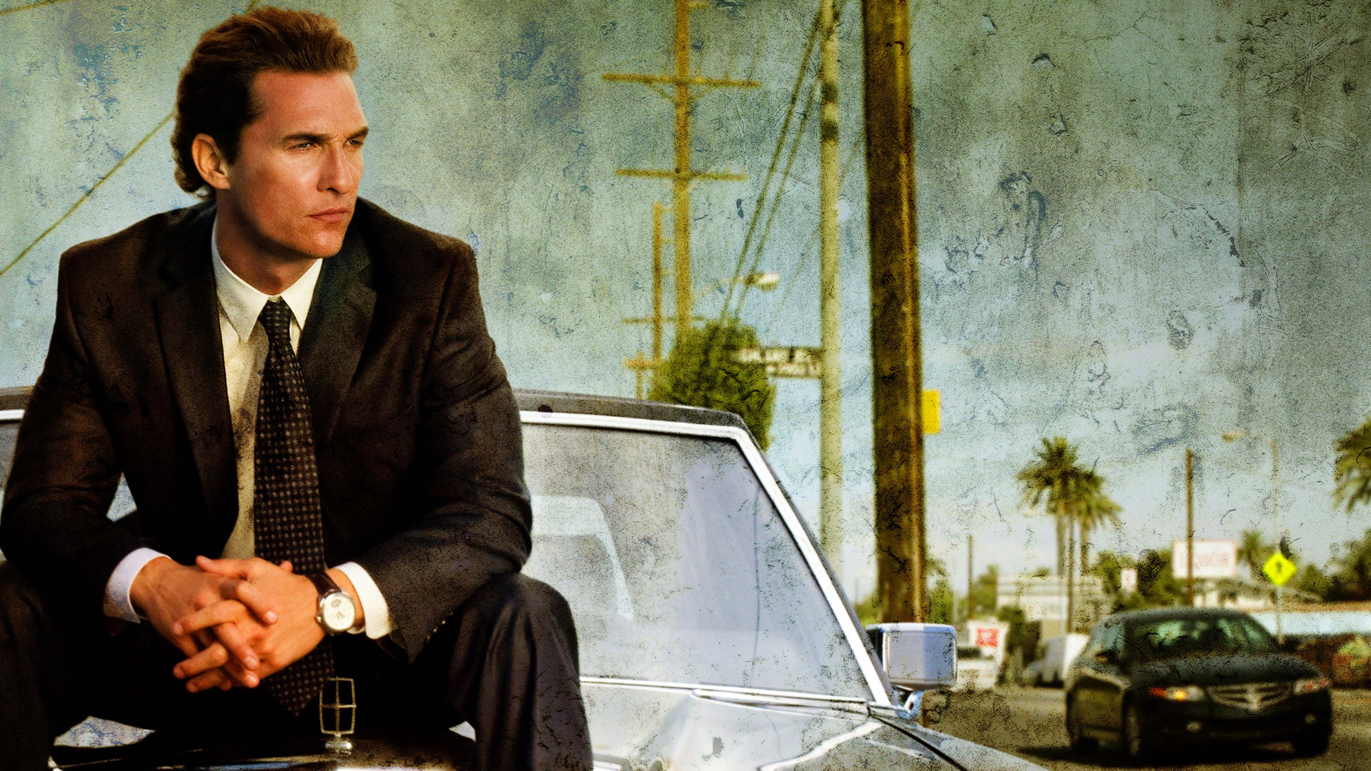 Matthew McConaughey in a suit HD Wallpaper