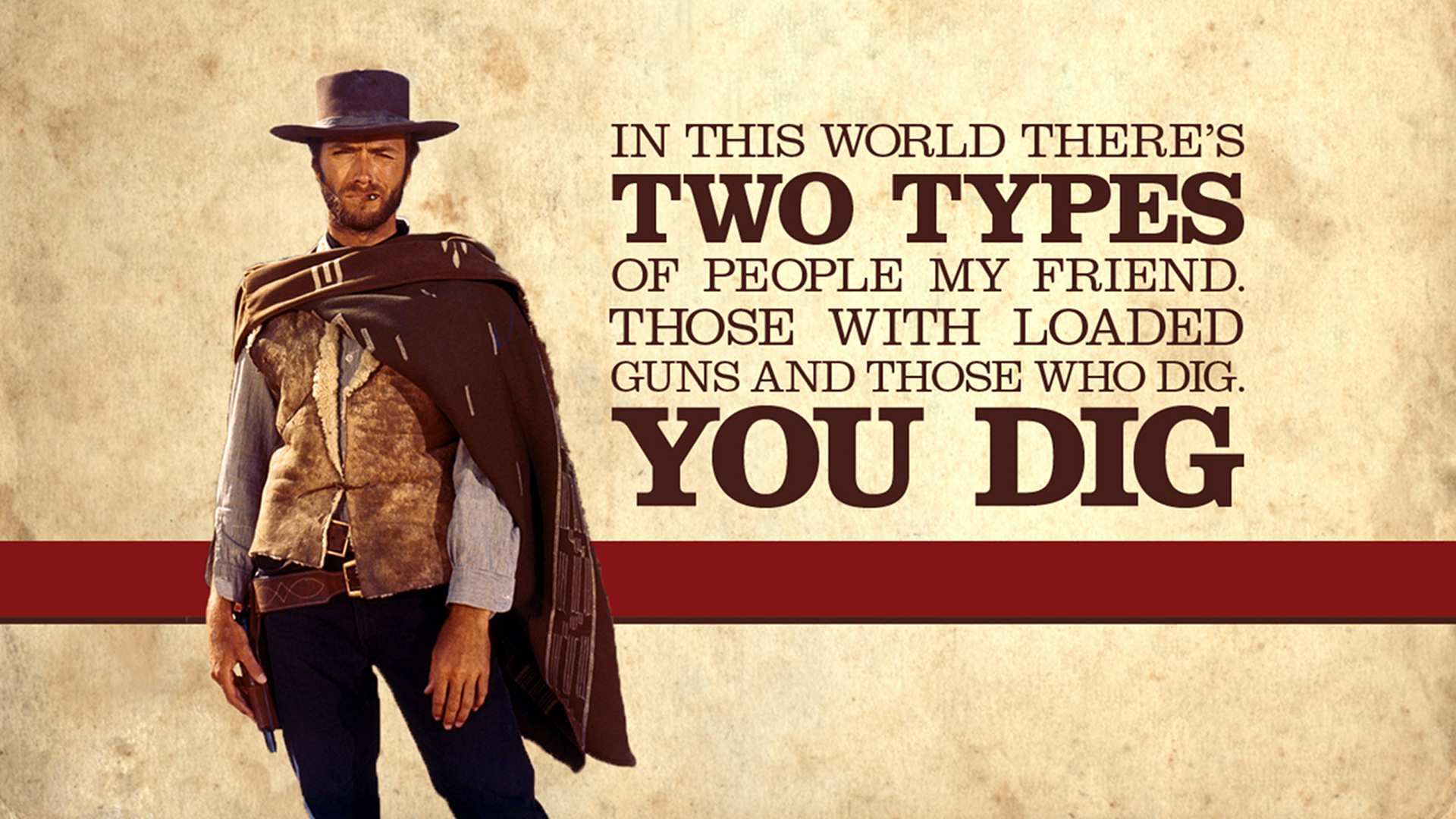 Clint Eastwood as The Man With No Name HD Wallpaper