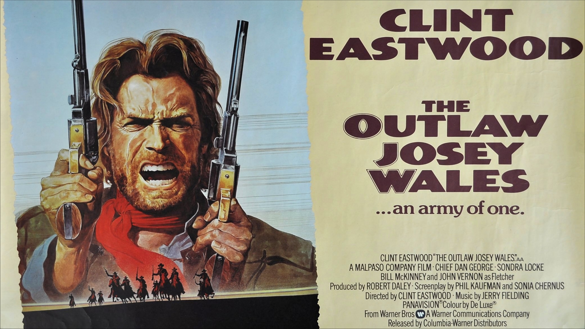 The Outlaw Josey Wales Clint Eastwood Movie Poster HD Wallpaper