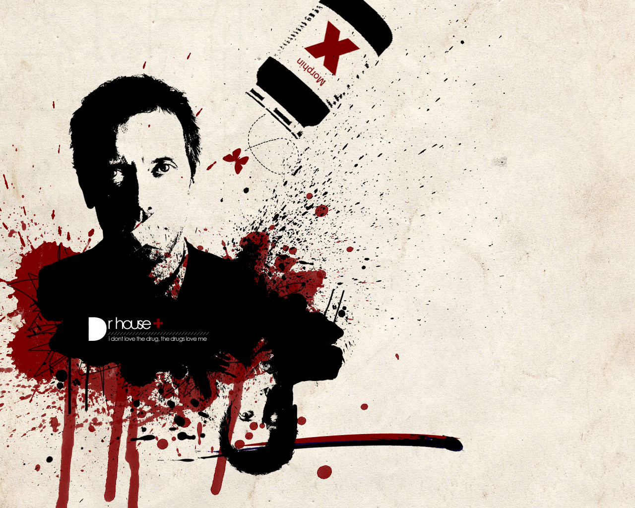 Dr. House from House M.D. with Morphine HD Wallpaper